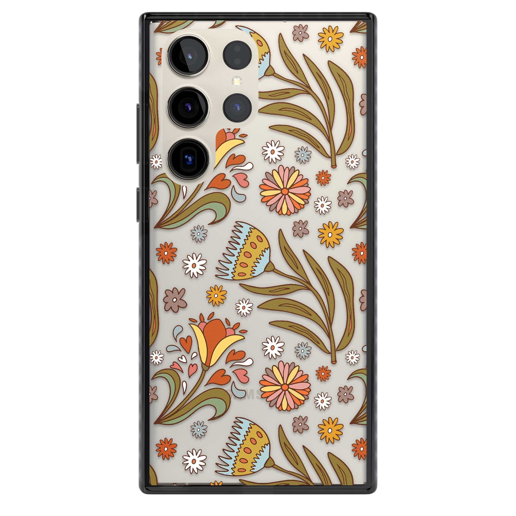 Elevate Your Phone'S Style With This Boho Celestial Sun & Eye Phone Case, Featuring A Mystical Blend Of Suns, All-Seeing Eyes, Butterflies, Stars, And