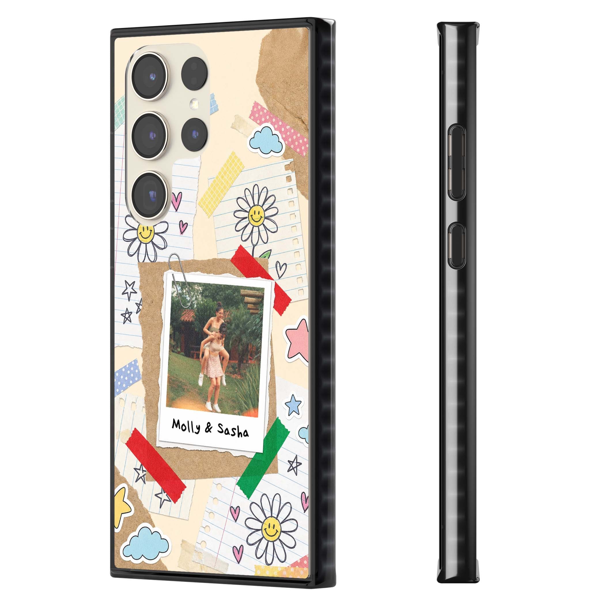 Scrapbook Photo coquette iPhone case | Black Impact case for Samsung Galaxy S24 Ultra, Samsung Galaxy S23 Ultra, Samsung Galaxy S22 Ultra