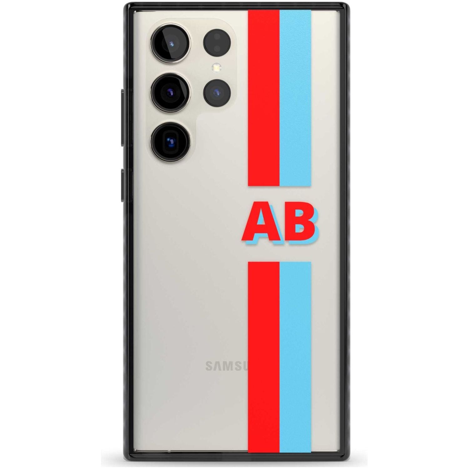 Personalised Clear Text 6B Custom Phone Case Samsung S22 Ultra / Black Impact Case,Samsung S23 Ultra / Black Impact Case Blanc Space