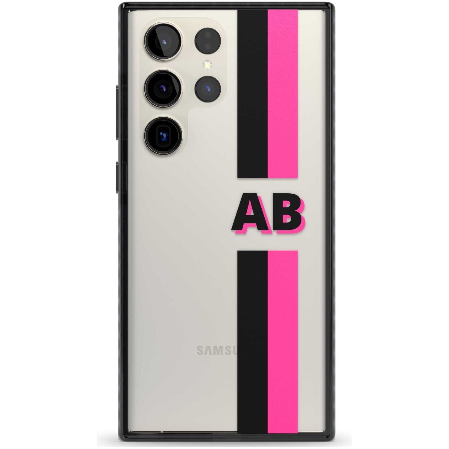 Personalised Clear Text 6D Custom Phone Case Samsung S22 Ultra / Black Impact Case,Samsung S23 Ultra / Black Impact Case Blanc Space