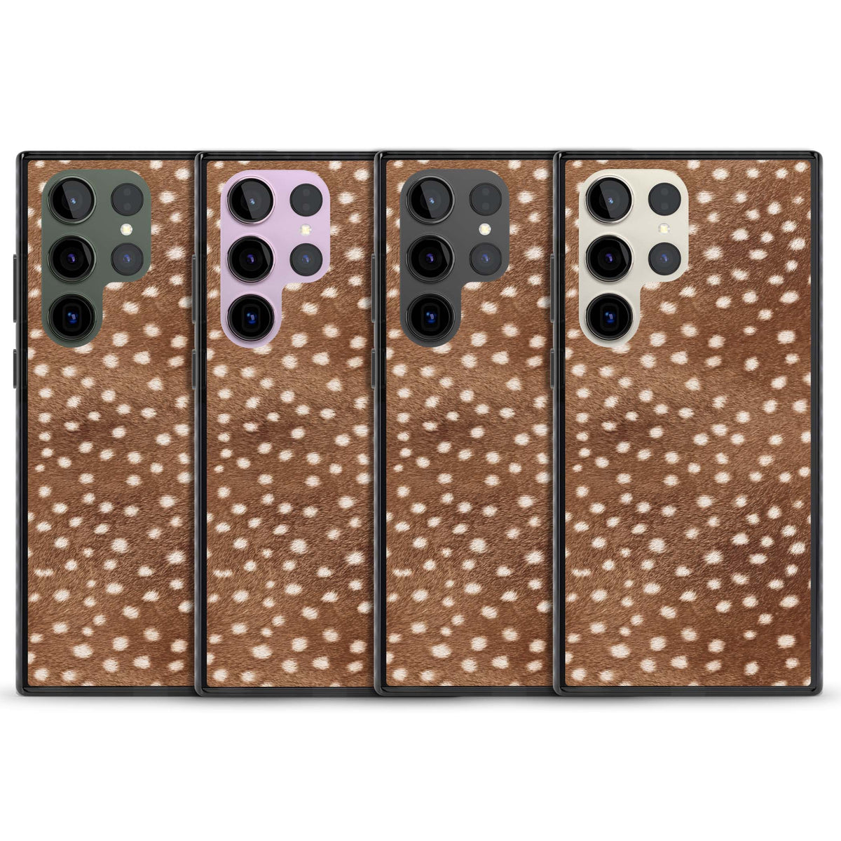 Deer Print animals iPhone case | Black Impact case for Samsung Galaxy S24 Ultra, Samsung Galaxy S23 Ultra, Samsung Galaxy S22 Ultra
