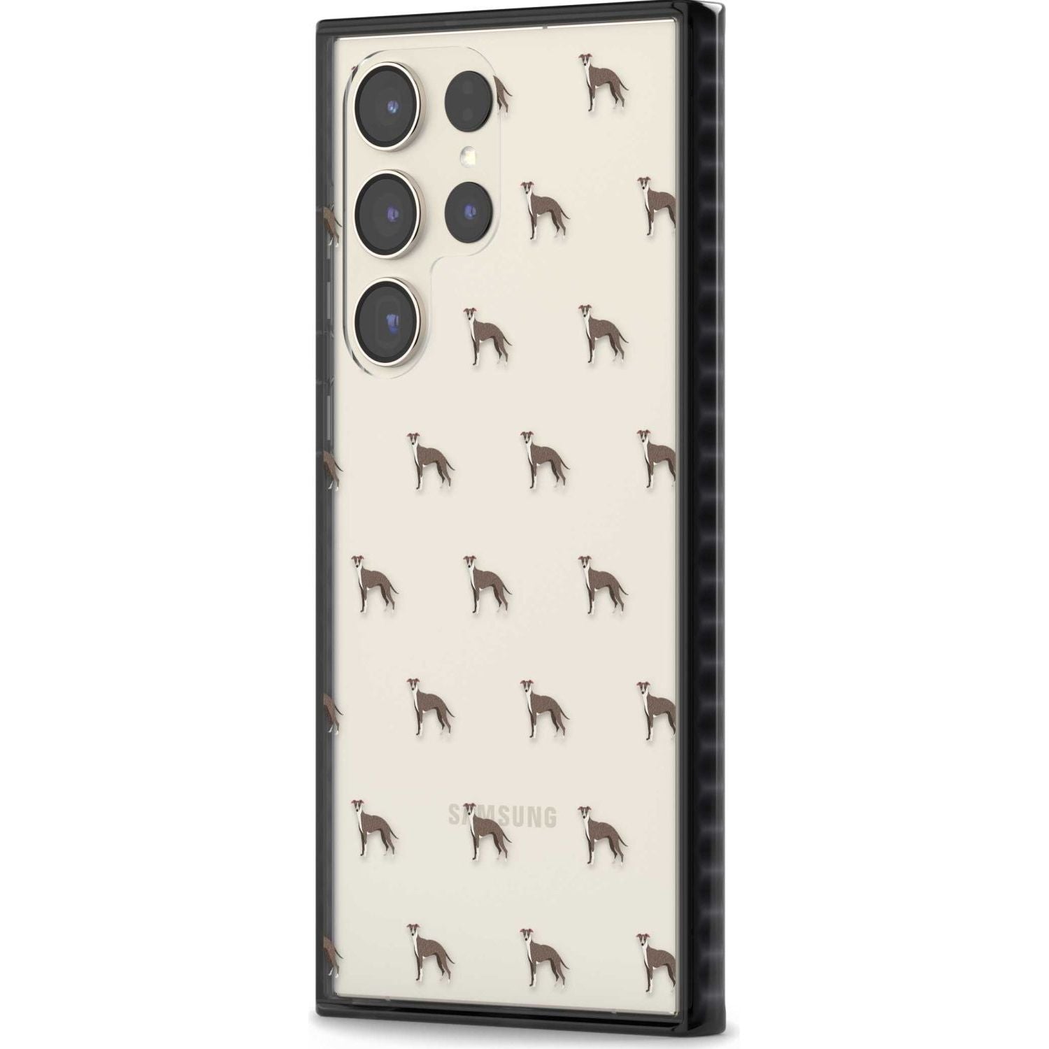 Whippet Dog Pattern Clear