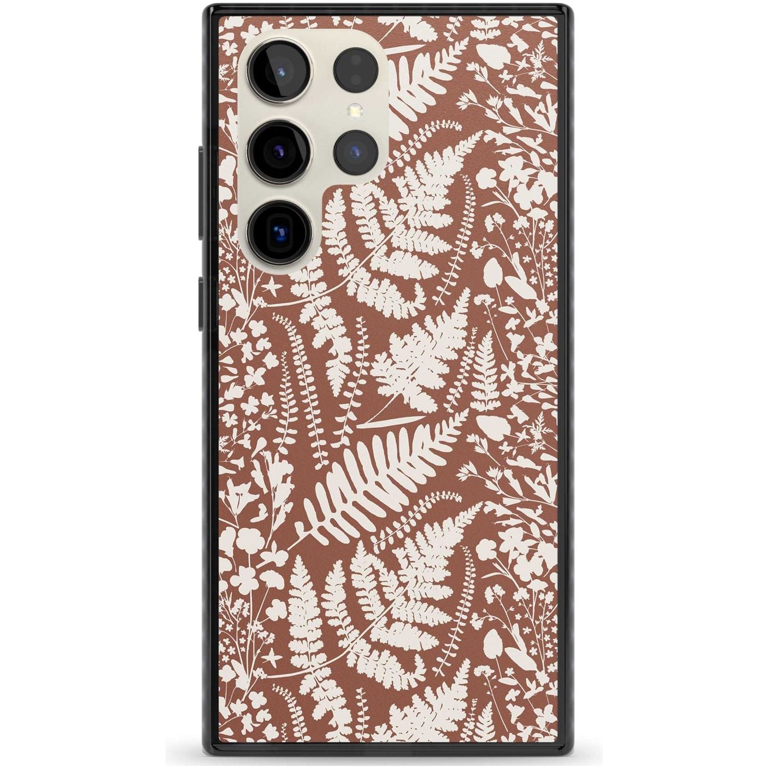 Wildflowers And Ferns On Terracotta