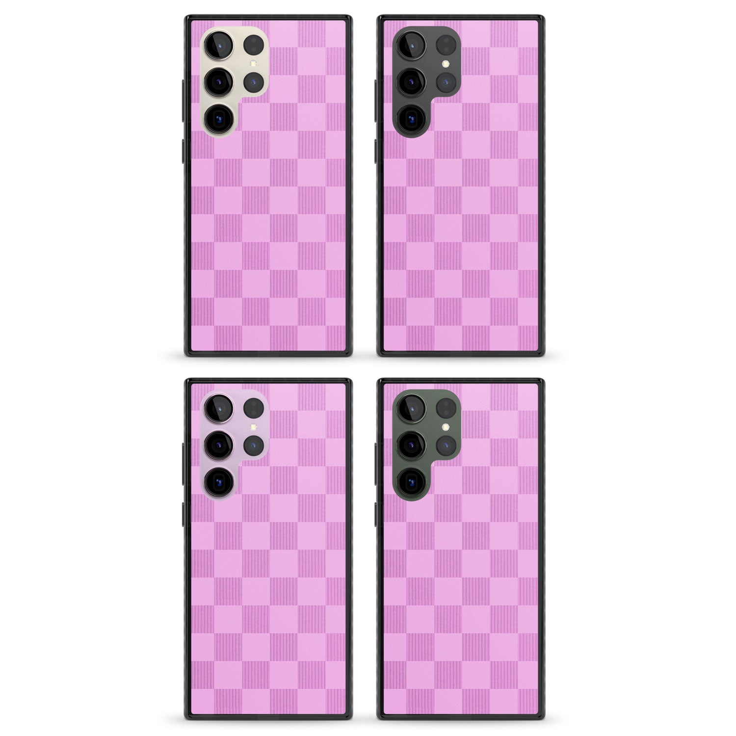 BUBBLEGUM CHECKERED Impact Phone Case for Samsung Galaxy S24 Ultra , Samsung Galaxy S23 Ultra, Samsung Galaxy S22 Ultra