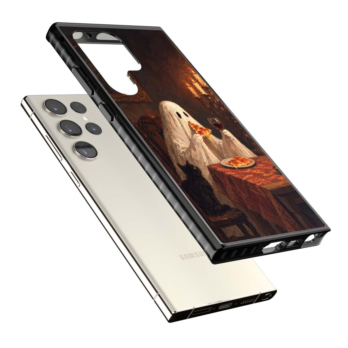 Lonely Night In art iPhone case | Black Impact case for Samsung Galaxy S24 Ultra, Samsung Galaxy S23 Ultra, Samsung Galaxy S22 Ultra