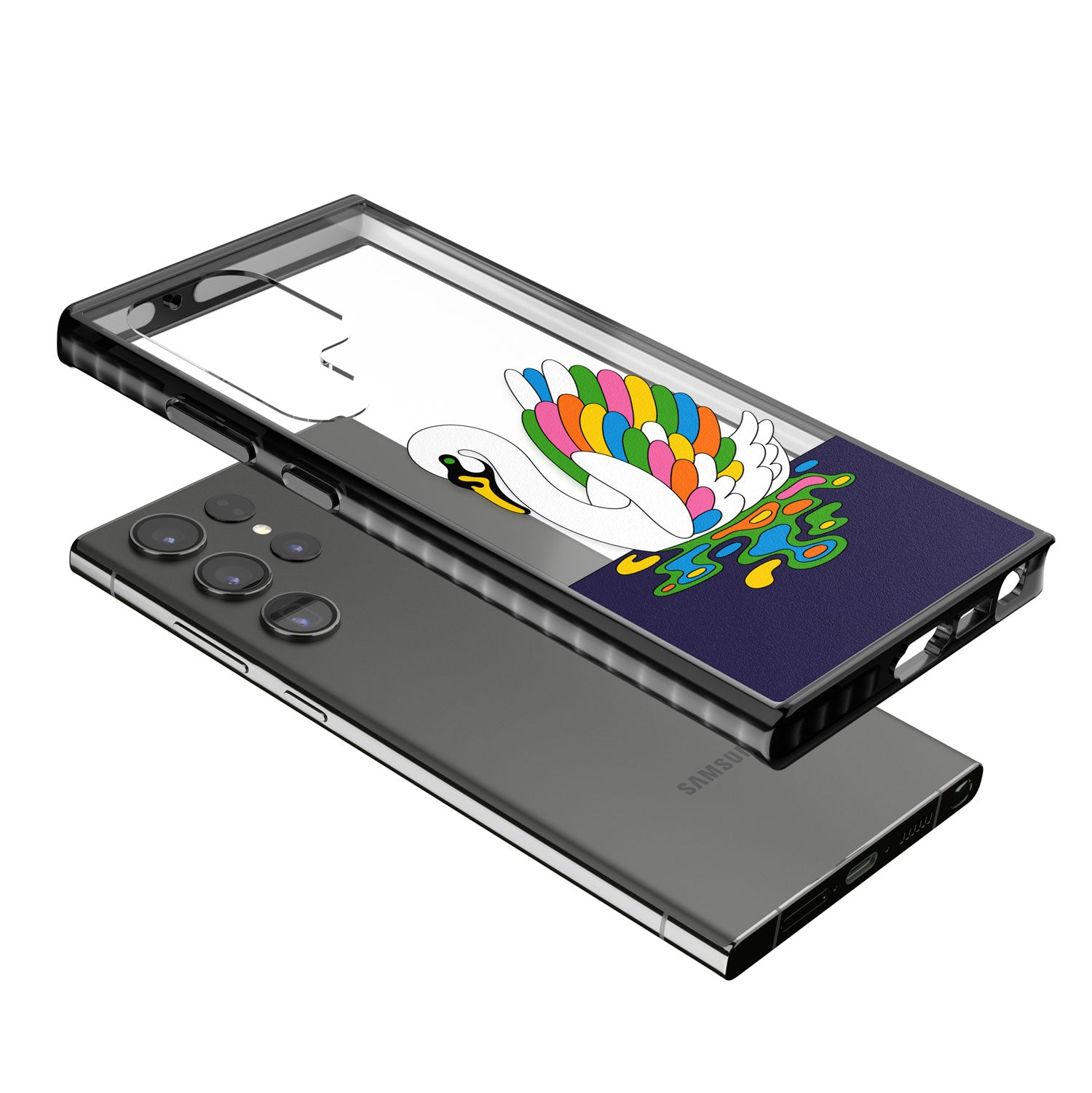 Serene Swan Impact Phone Case for Samsung Galaxy S24 Ultra , Samsung Galaxy S23 Ultra, Samsung Galaxy S22 Ultra