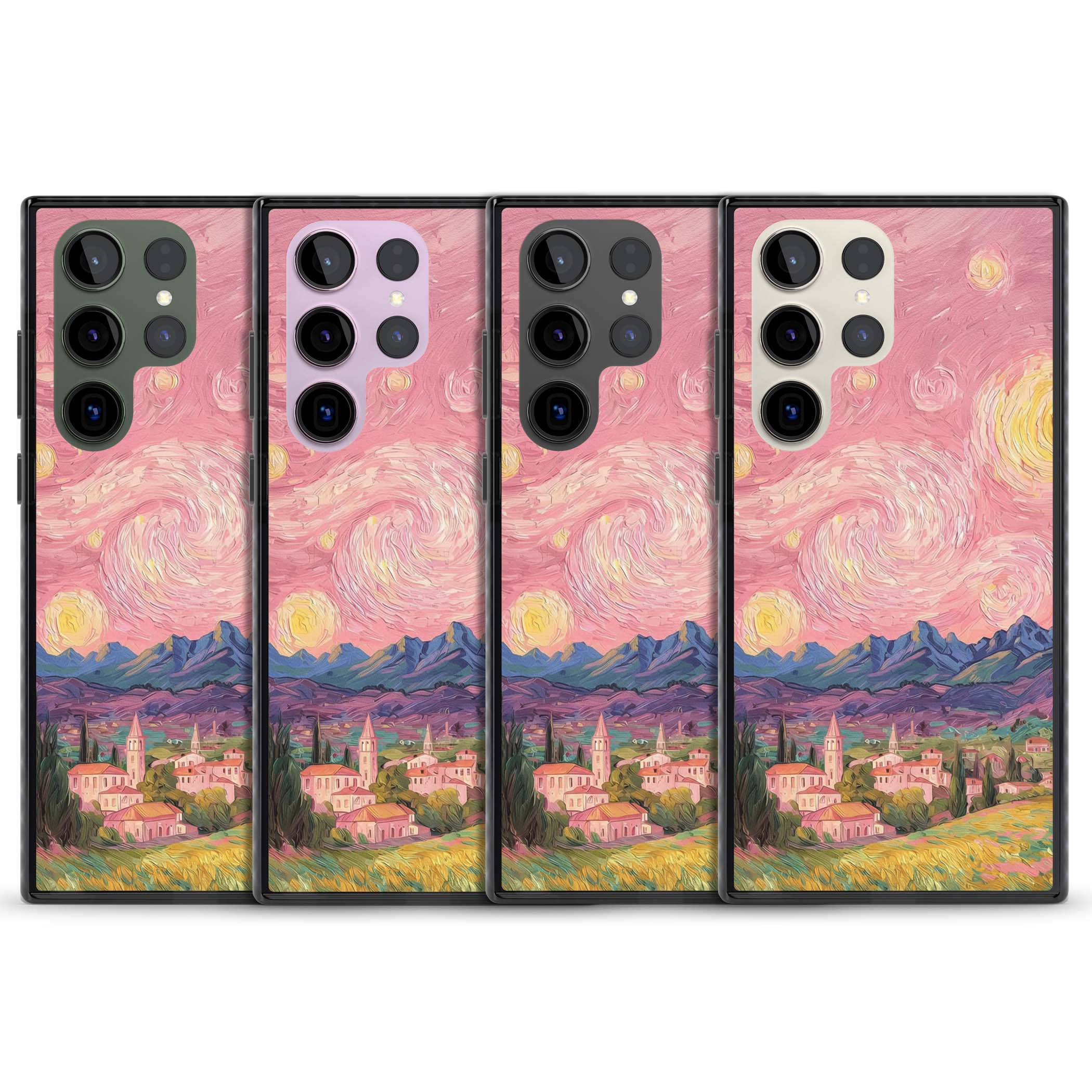 The Starry Sunset for her iPhone case | Black Impact case for Samsung Galaxy S24 Ultra, Samsung Galaxy S23 Ultra, Samsung Galaxy S22 Ultra