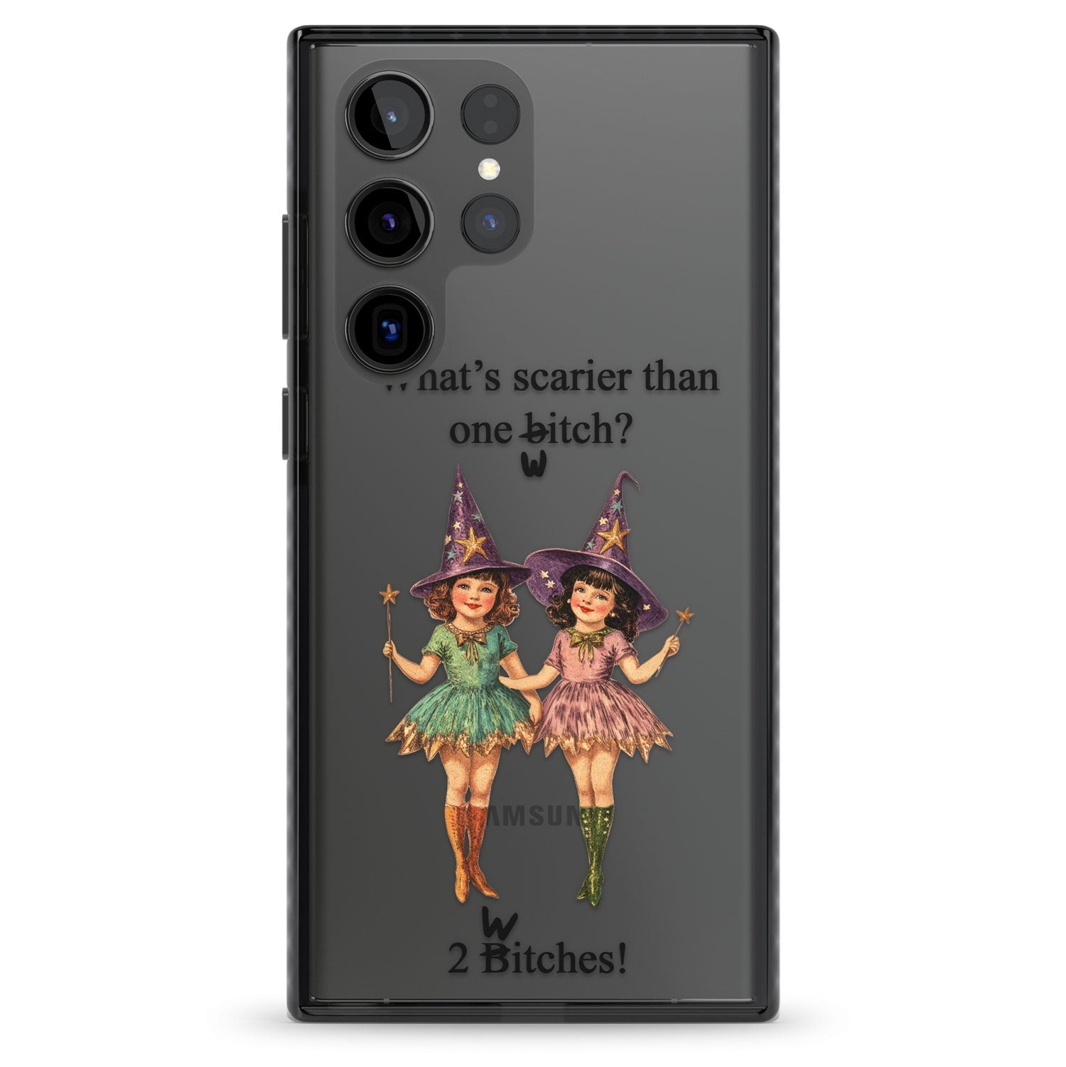 Two Witches Impact Phone Case for Samsung Galaxy S24 Ultra , Samsung Galaxy S23 Ultra, Samsung Galaxy S22 Ultra