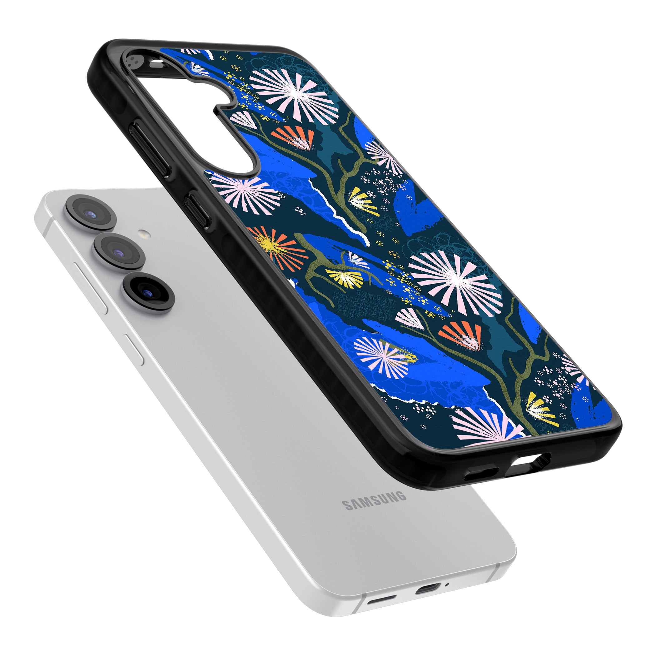 Dark Botanicals Abstract Pattern