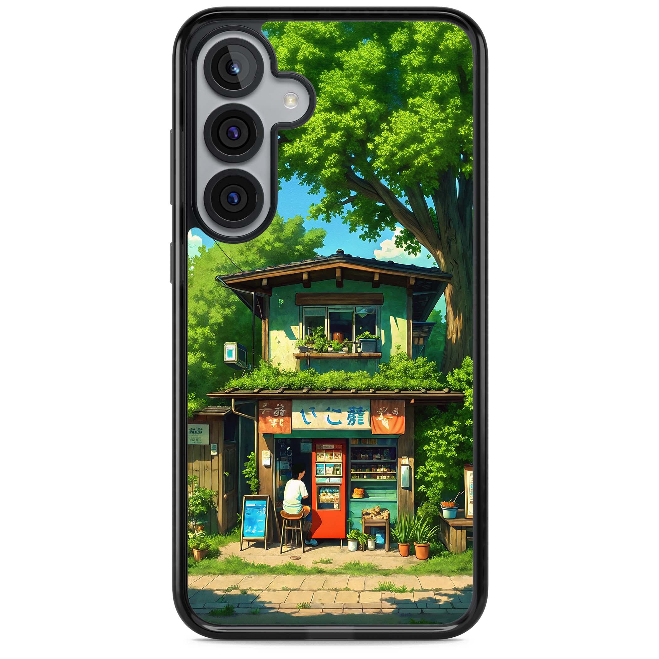 Countryside Kiosk for her iPhone case | Black Impact case for Samsung Galaxy S25, Samsung Galaxy S25 Plus