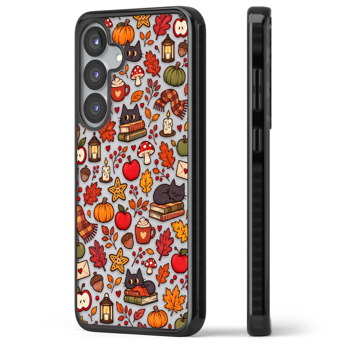 Autumn Mix iPhone case | Black Impact case for Samsung Galaxy S25, Samsung Galaxy S25 Plus