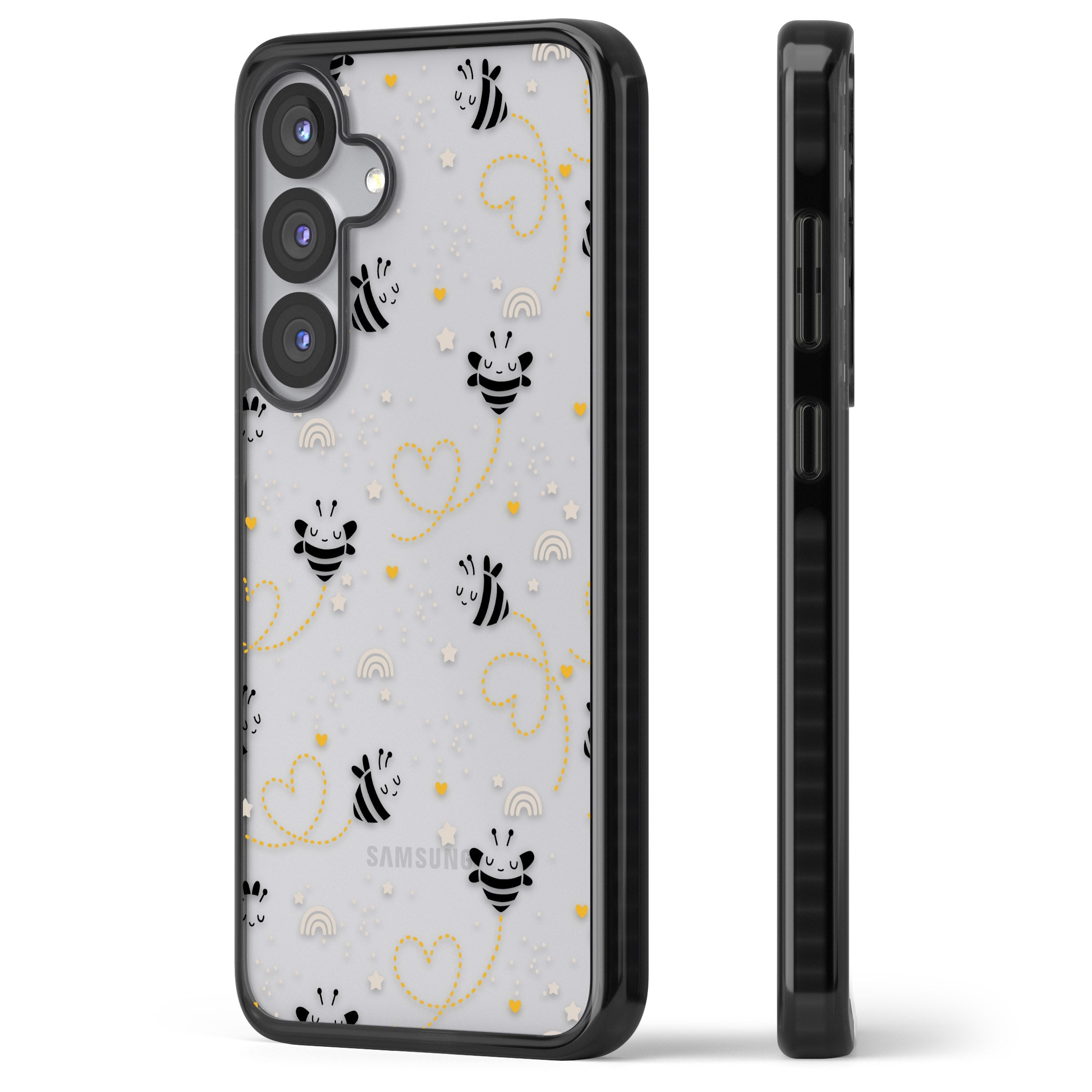 Bee Hearts Pattern
