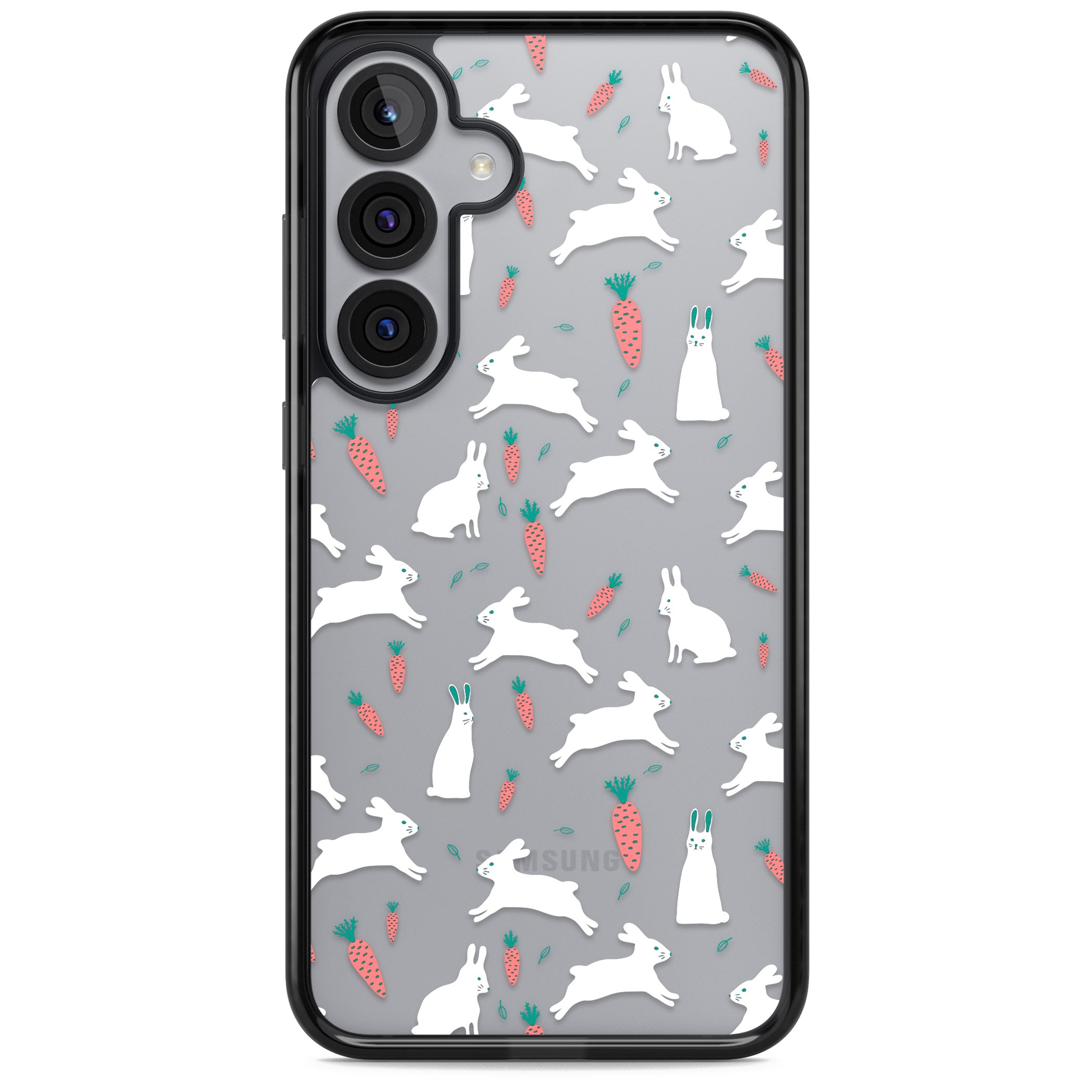 White Bunnies And Carrots