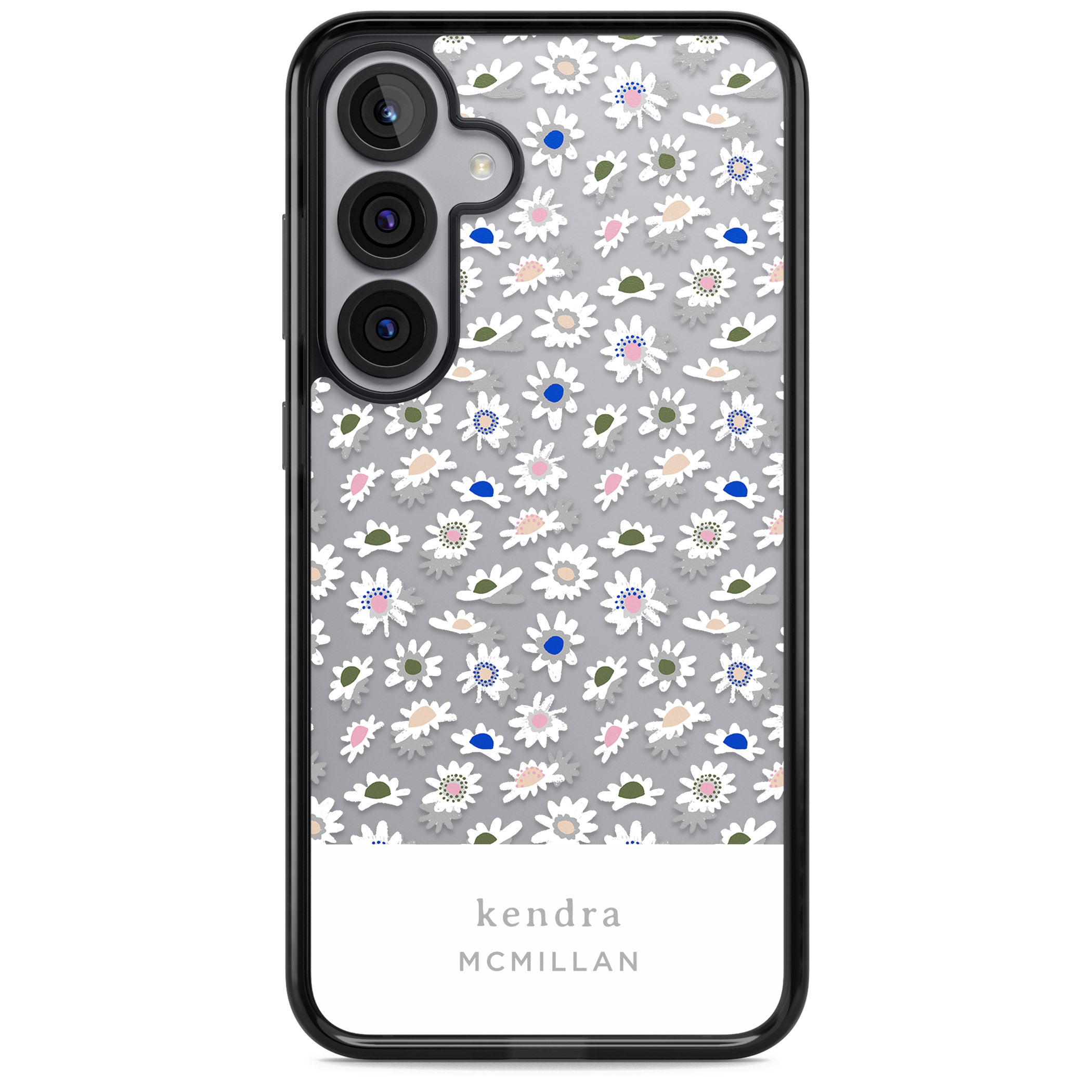 Personalised Grey & White Daisies