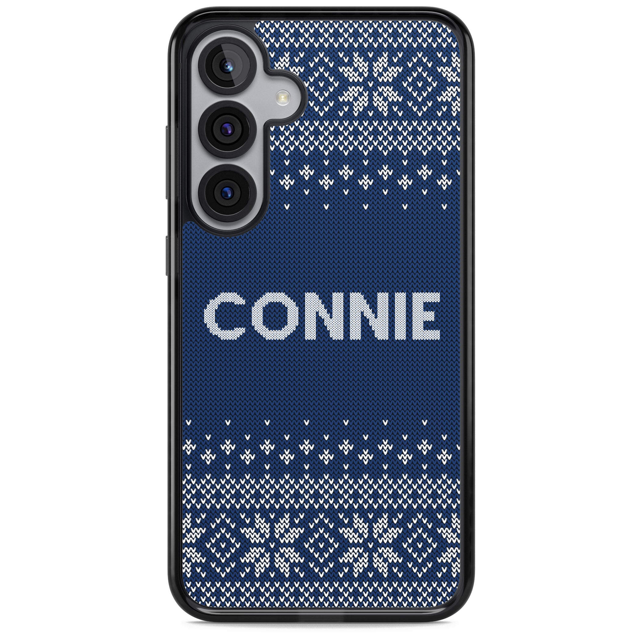 Personalised Blue Knitted Christmas