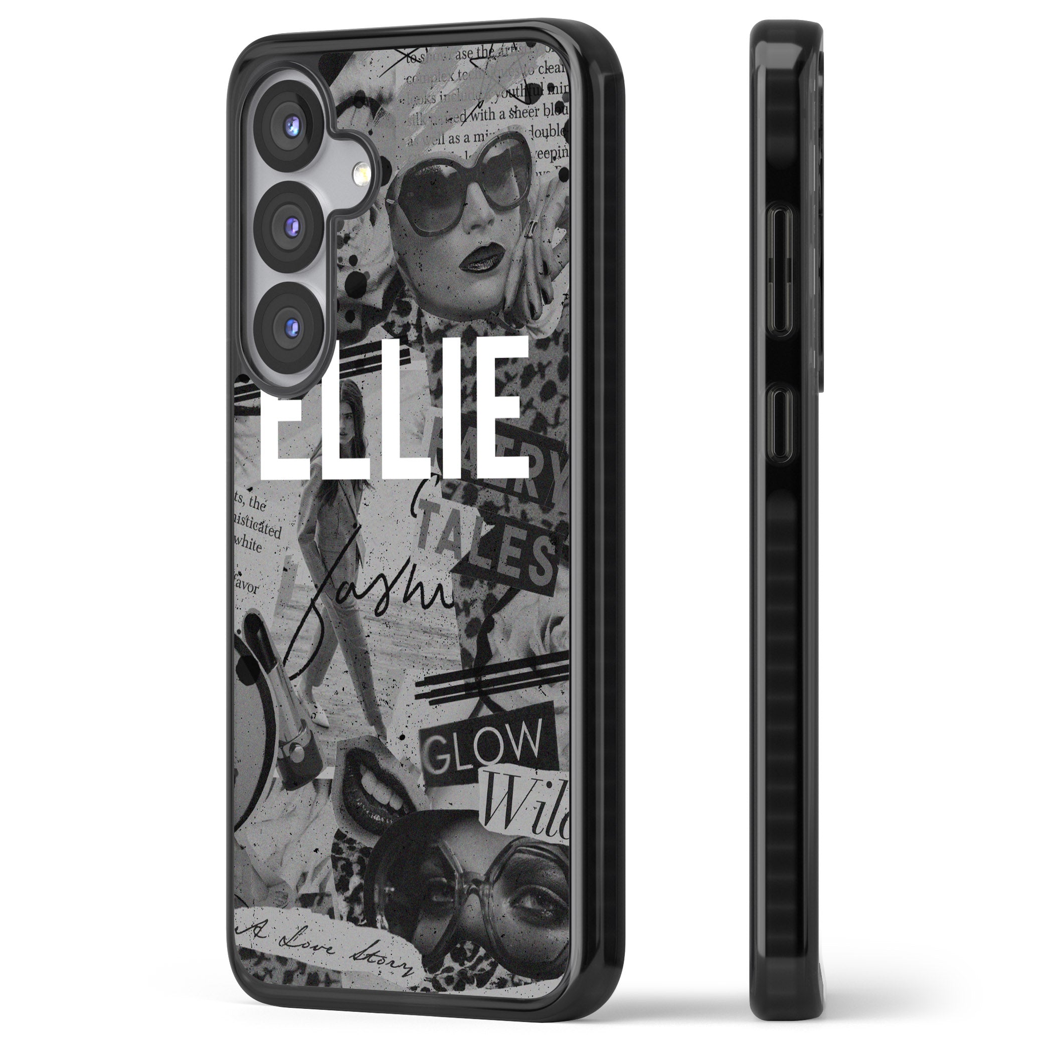 Personalised Grey Scale Vintage Collage