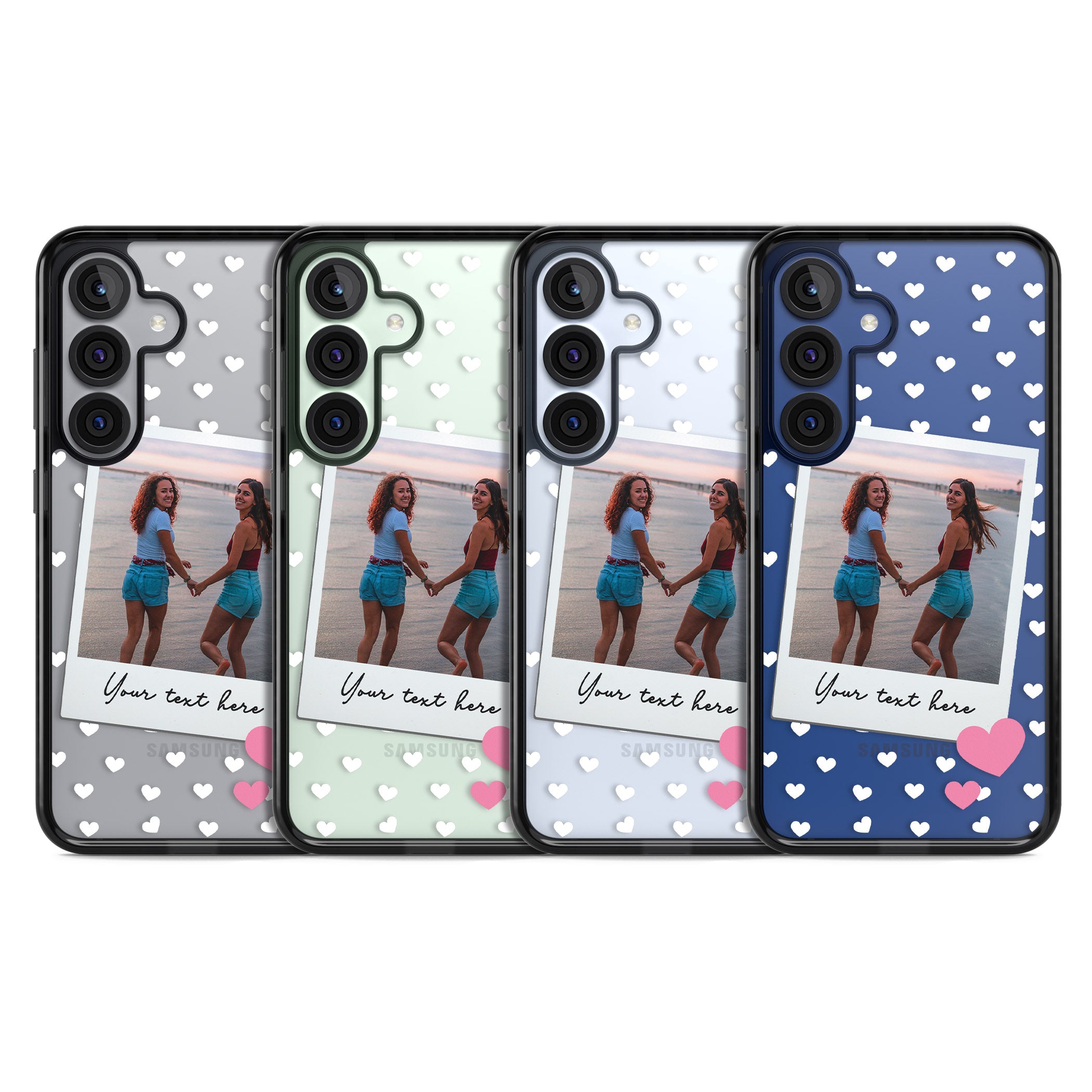 Personalised Hearts Instant Camera Photo