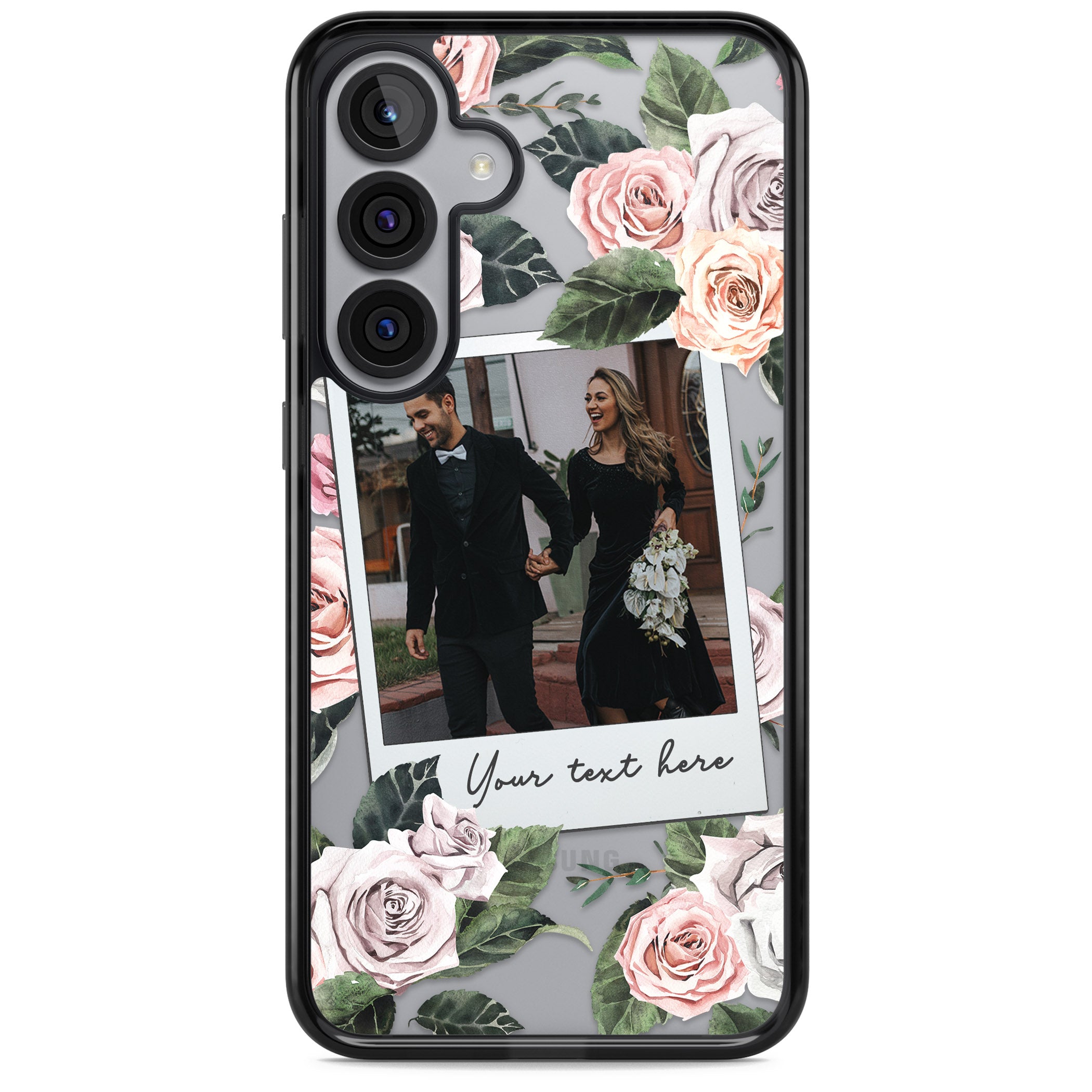 Personalised Floral Instant Camera Photo