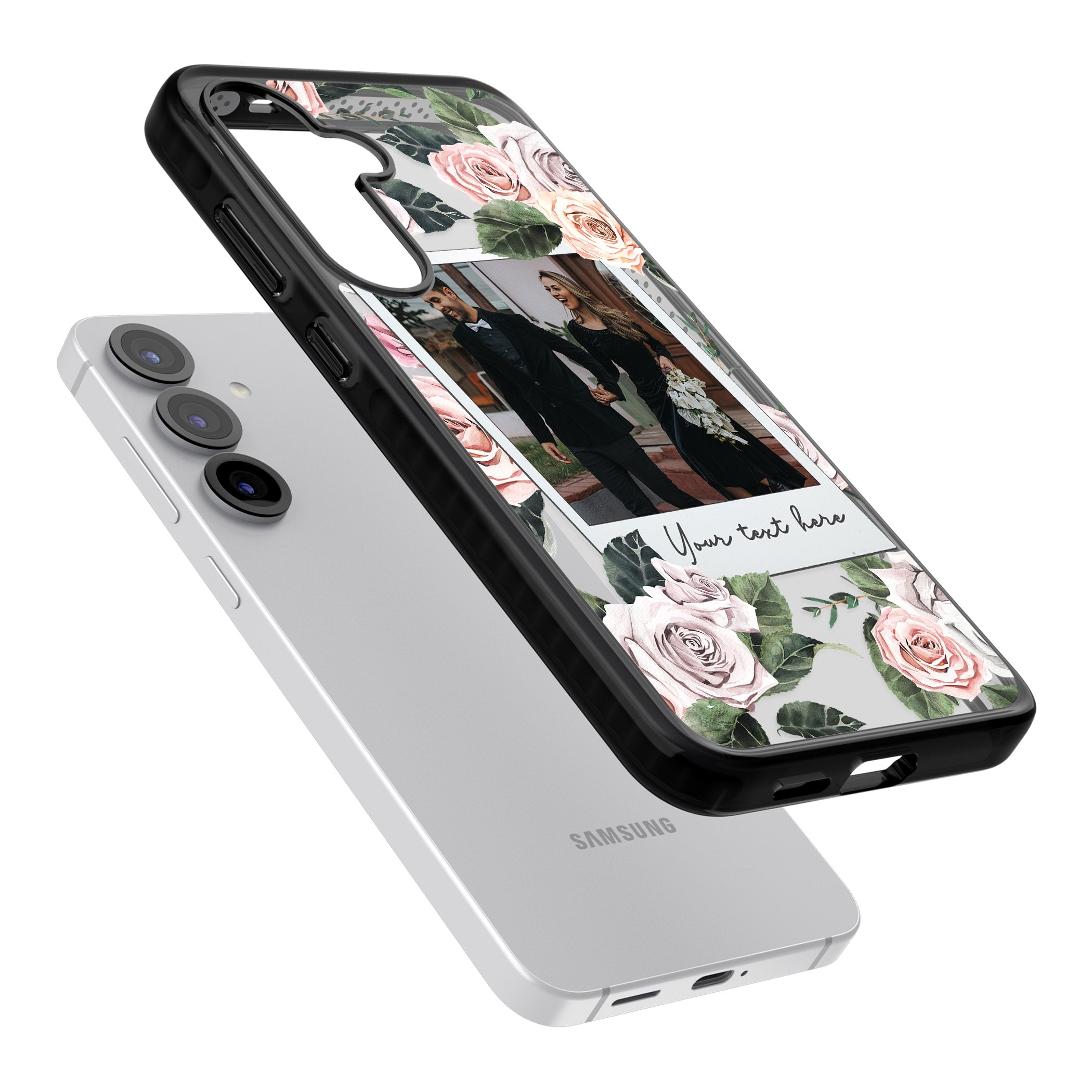 Personalised Floral Instant Camera Photo