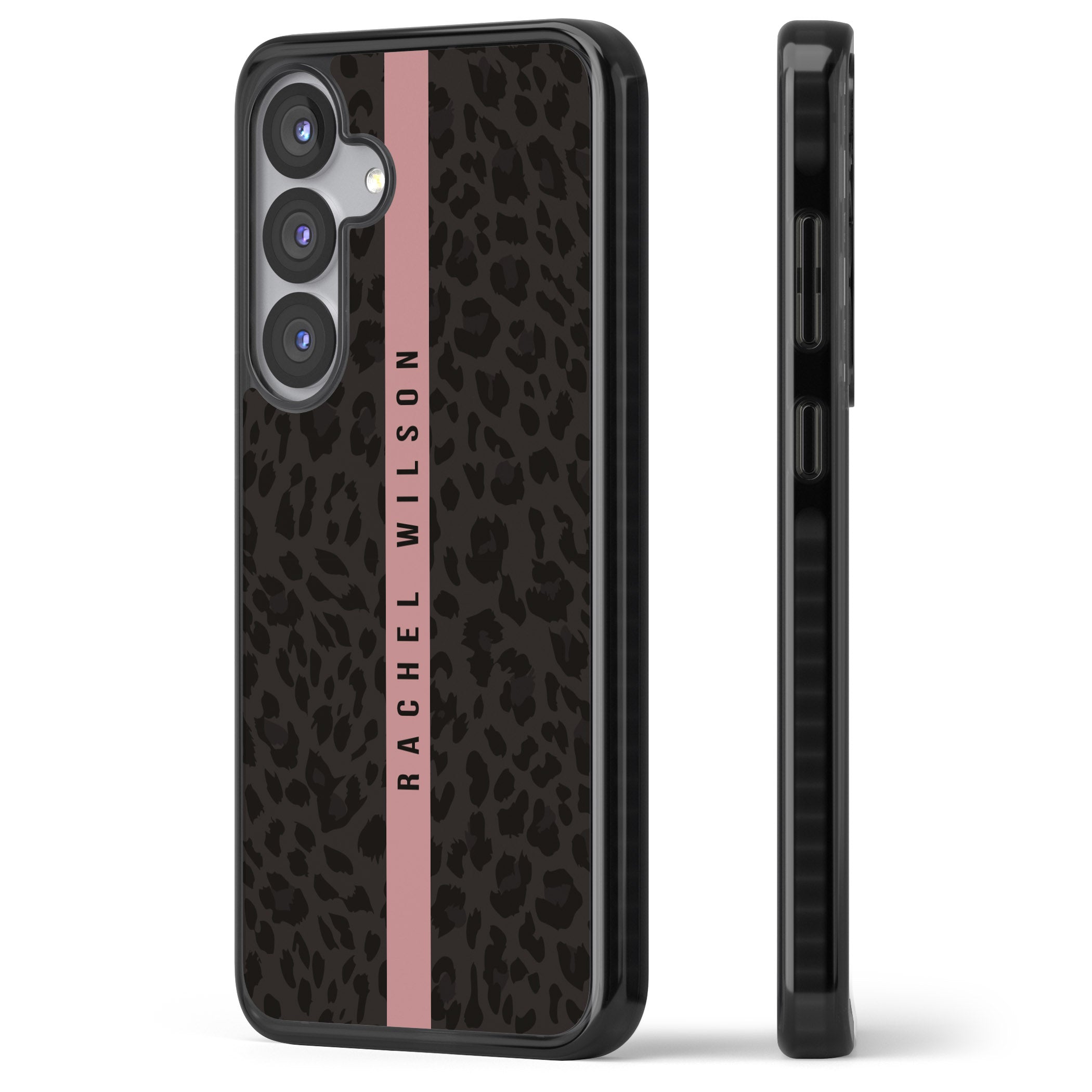 Personalised Pink Stripe Leopard