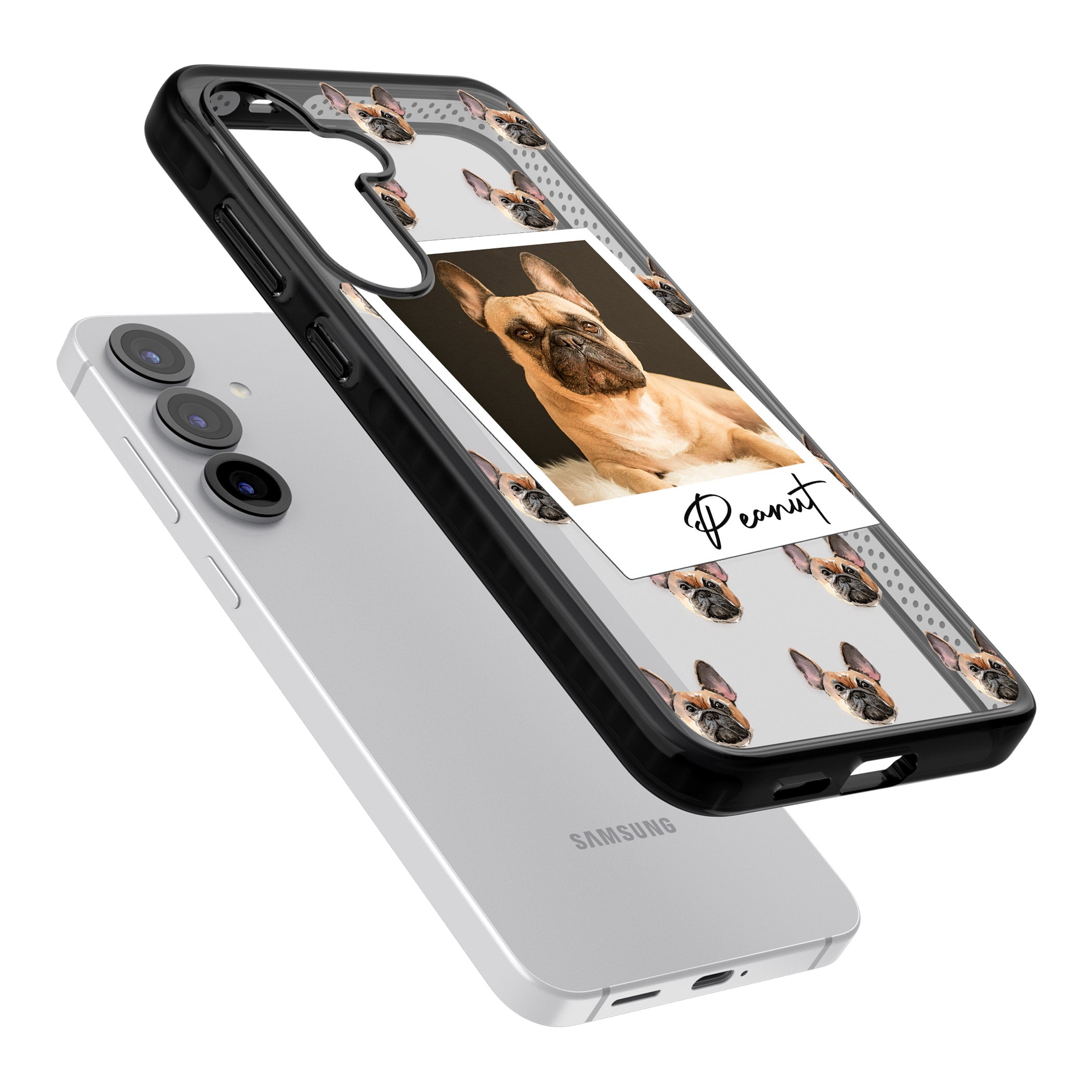 Personalised Tan French Bulldog Instant Camera Photo