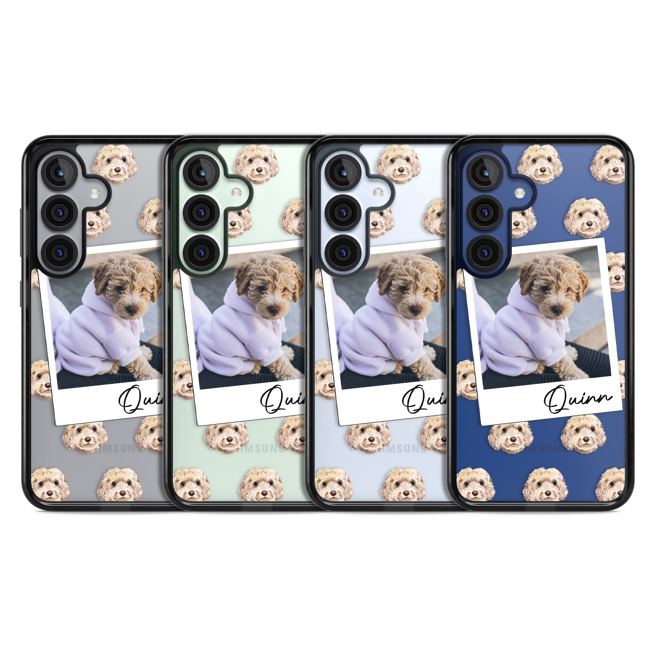 Personalised Cream Cockapoo Instant Camera Photo