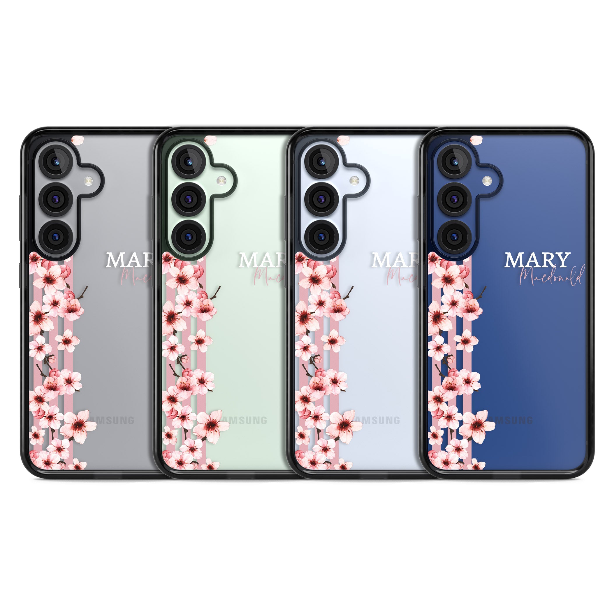 Personalised Cherry Blossom Stripes