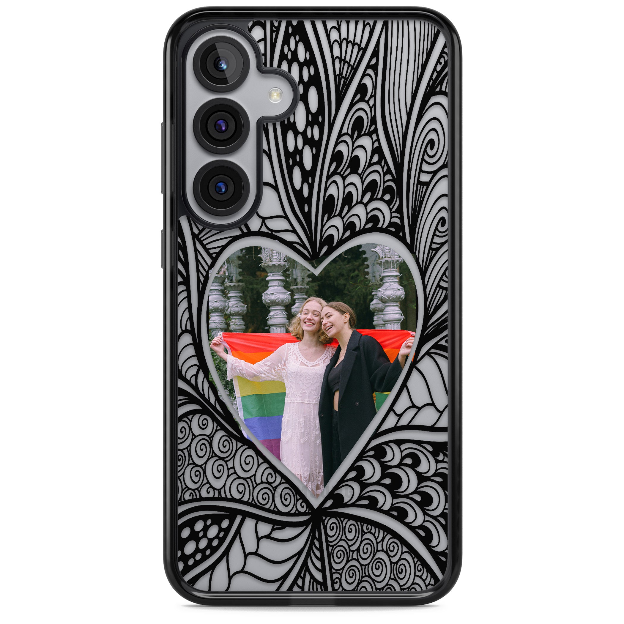 Personalised Henna Heart Photo Case