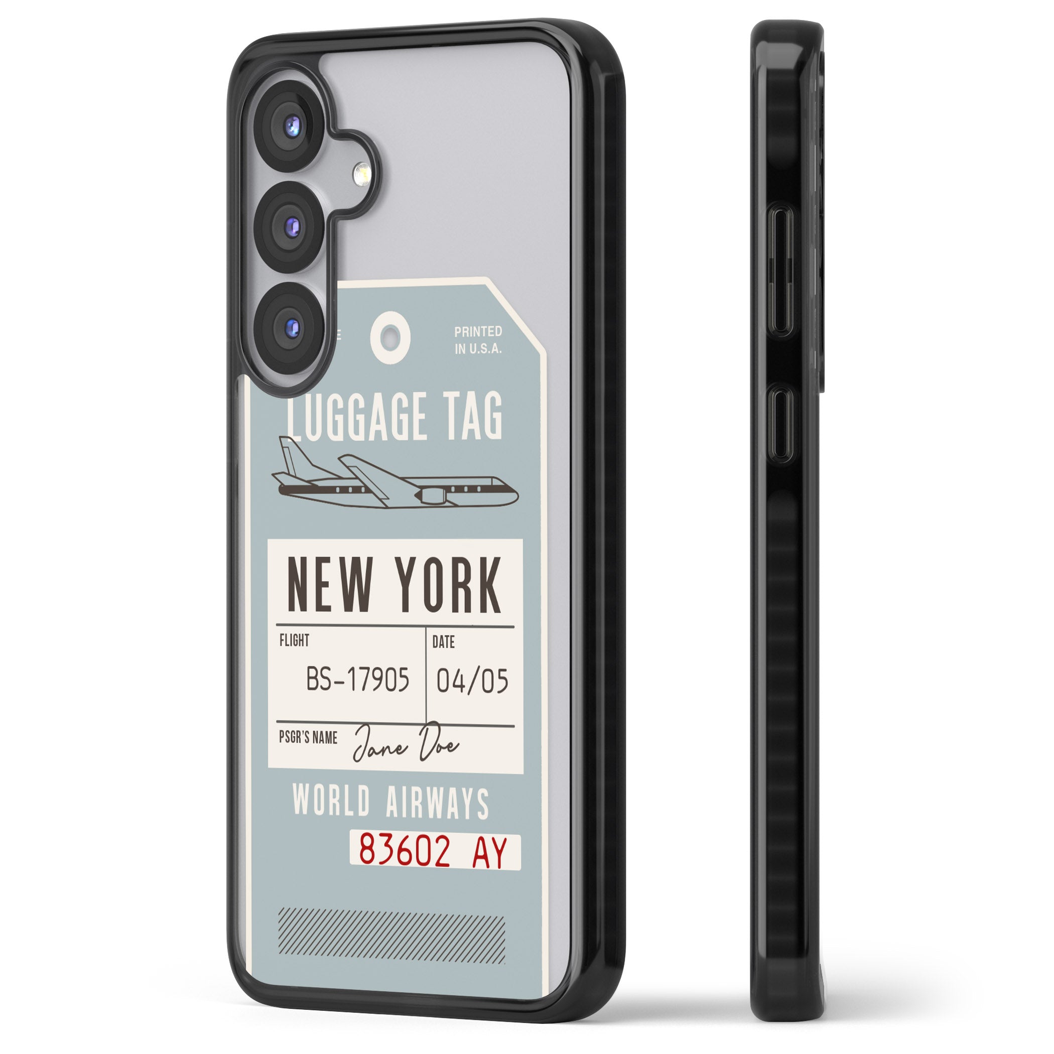 Personalised Vintage Usa Luggage Tag