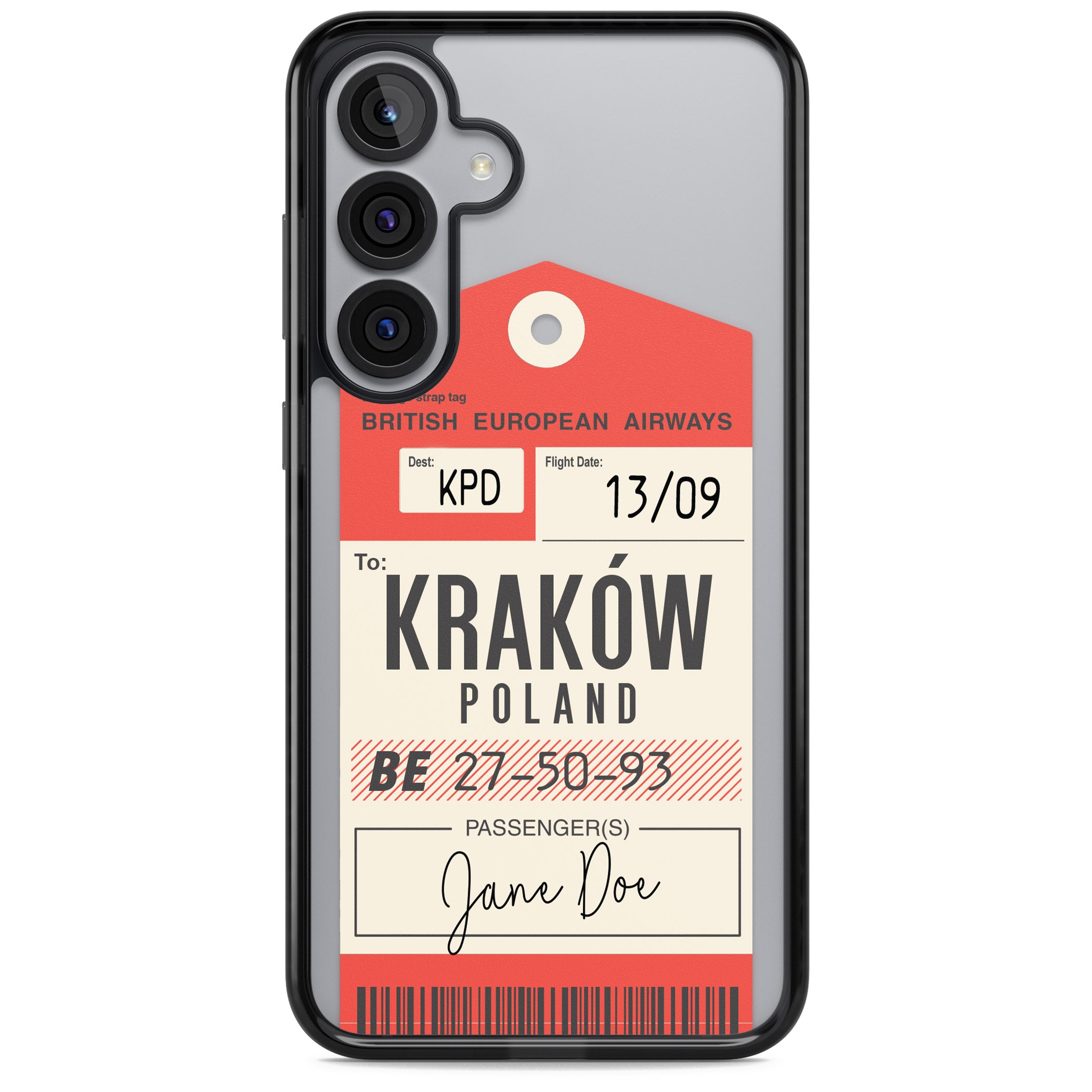 Personalised Vintage Bea Luggage Tag