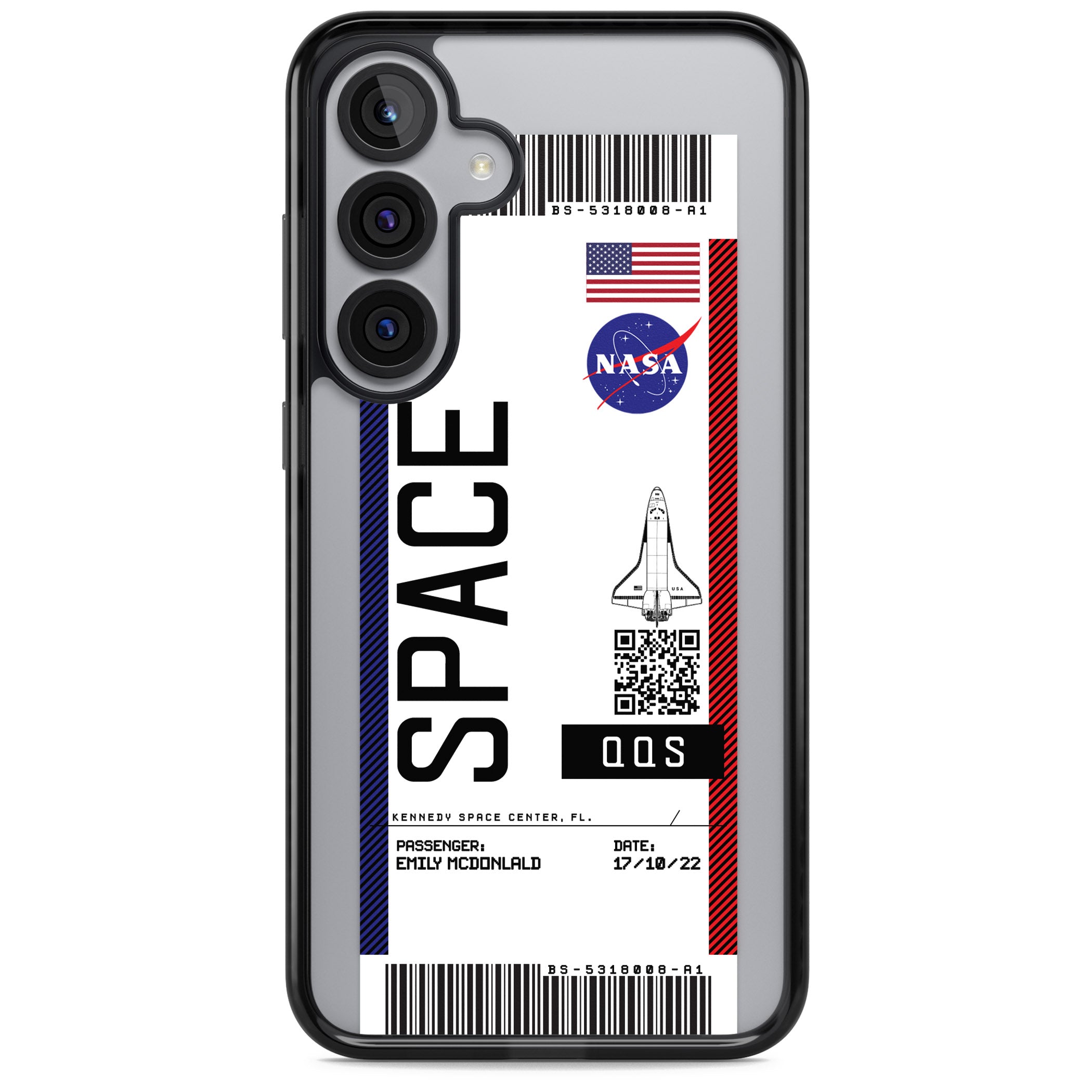 Personalised Nasa Boarding Pass (Light)