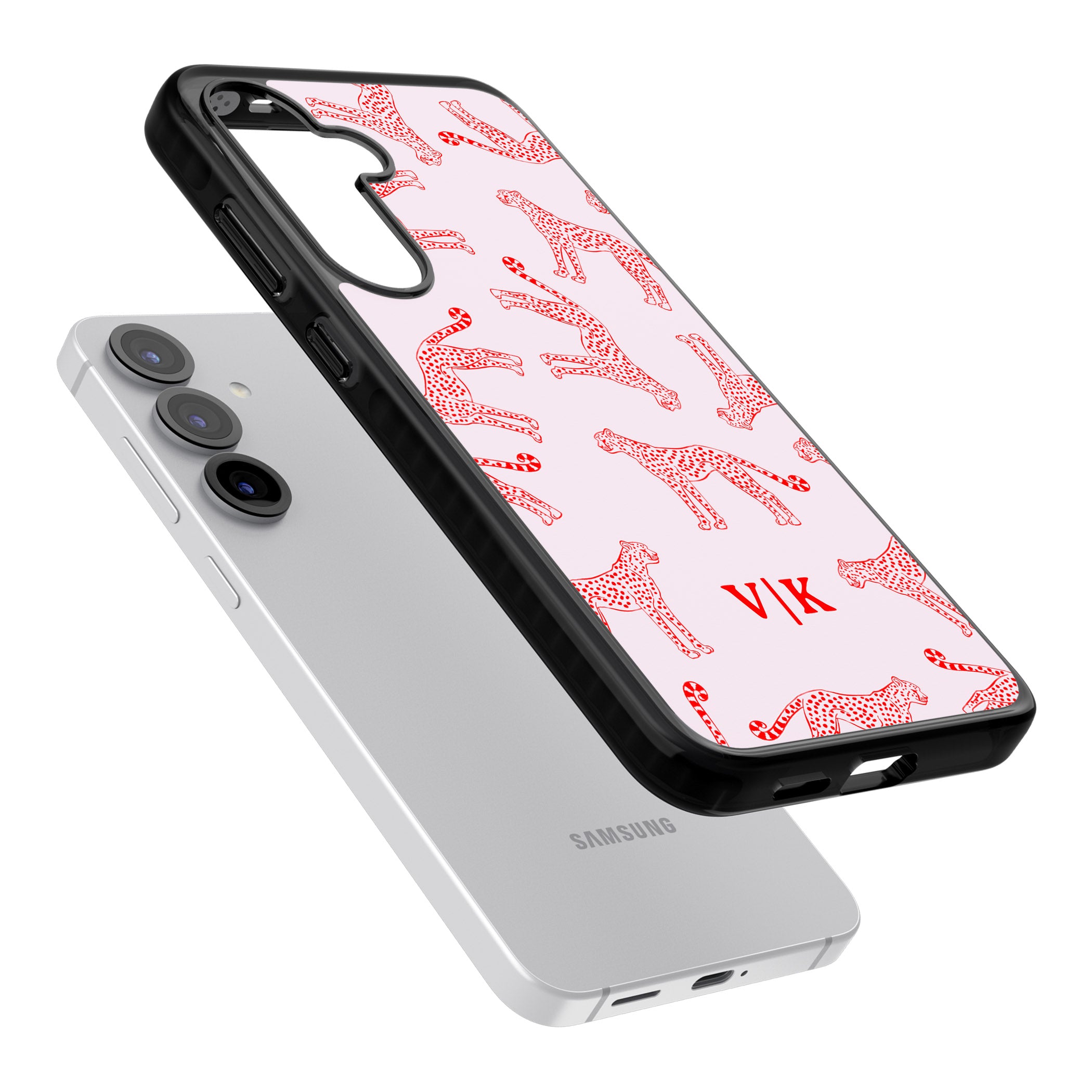 Personalised Red & Pink Cheetah
