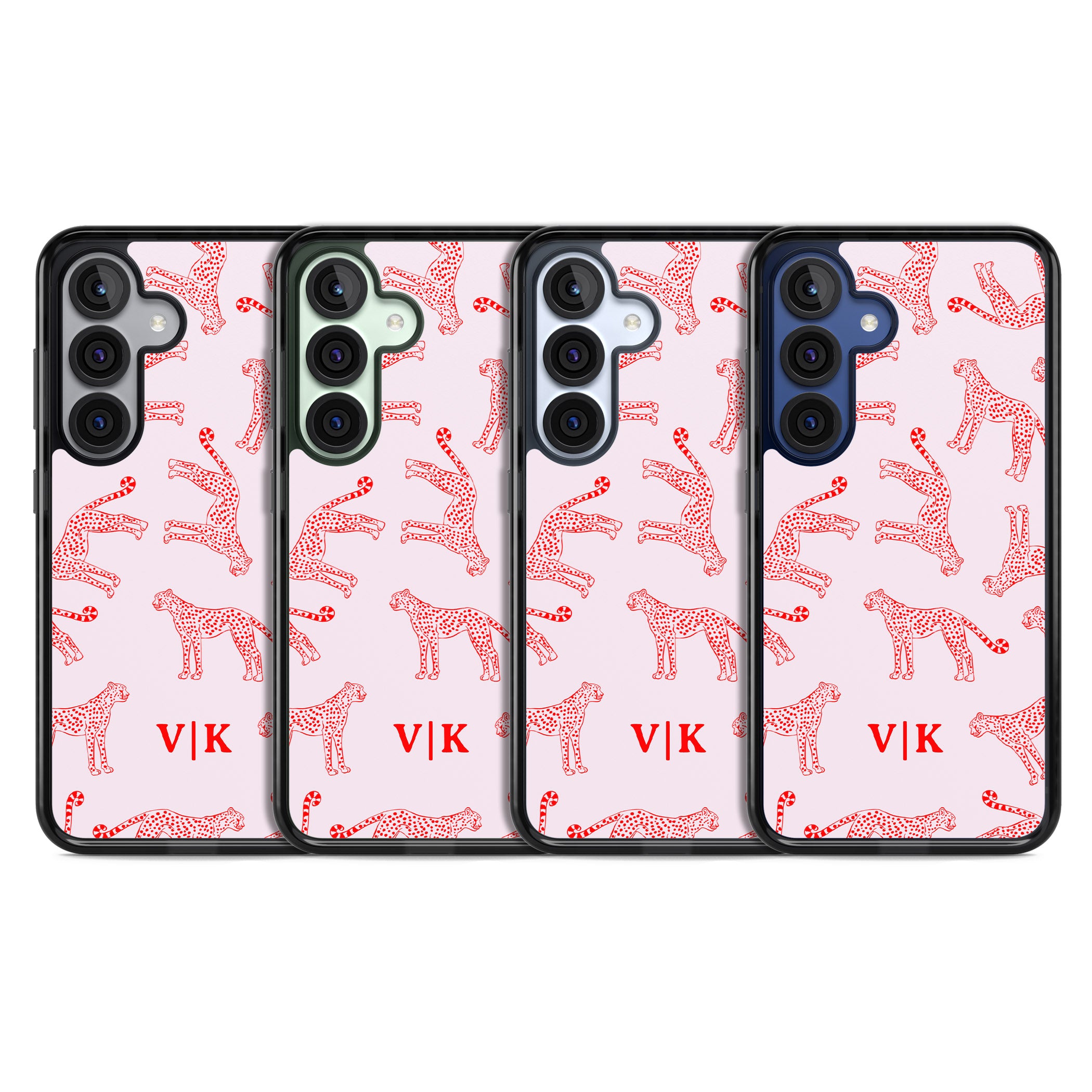 Personalised Red & Pink Cheetah