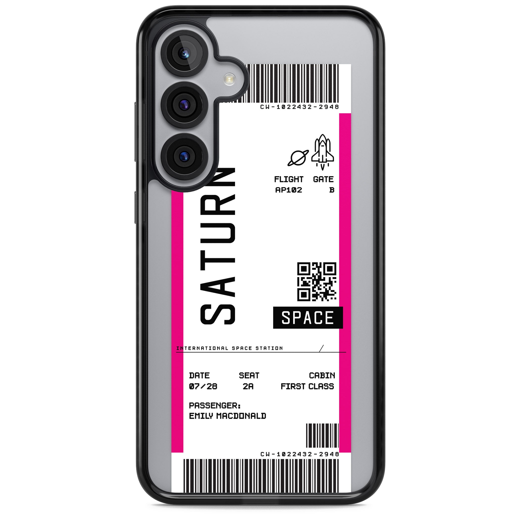 Personalised Saturn Travel Ticket