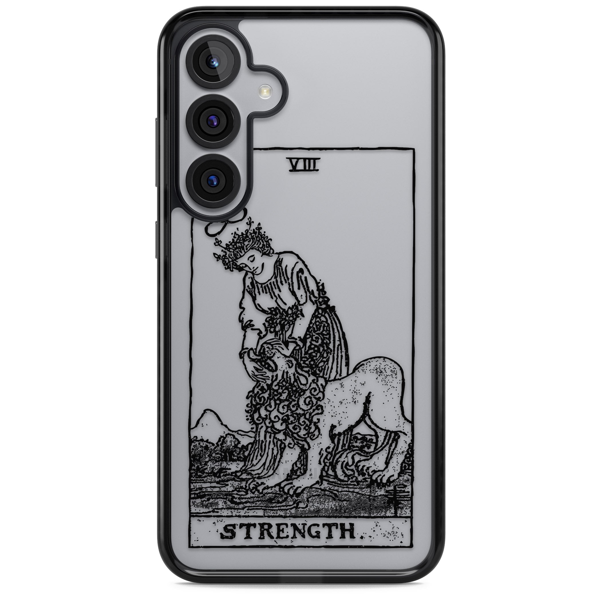 Personalised Strength Tarot Card (Clear)