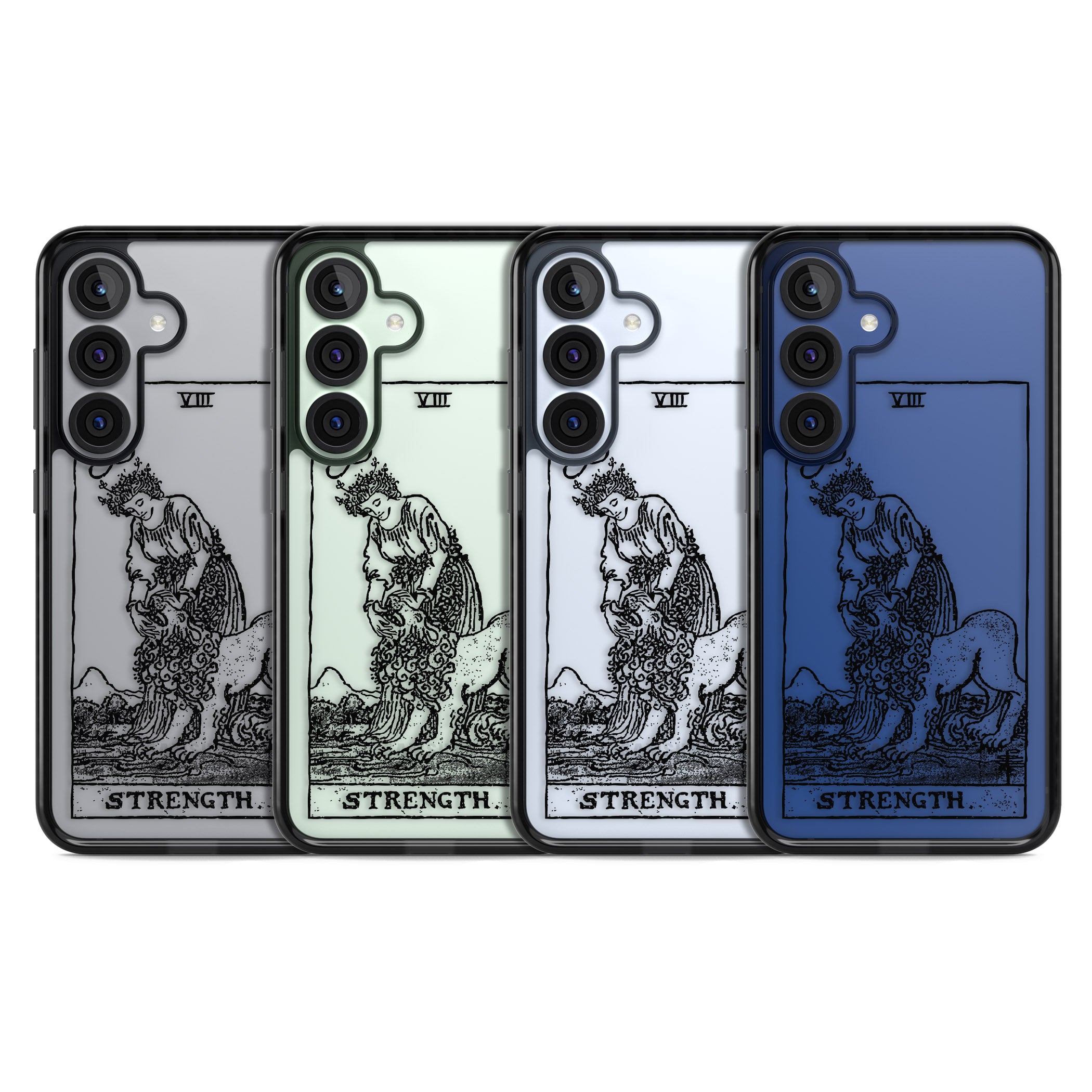 Personalised Strength Tarot Card (Clear)