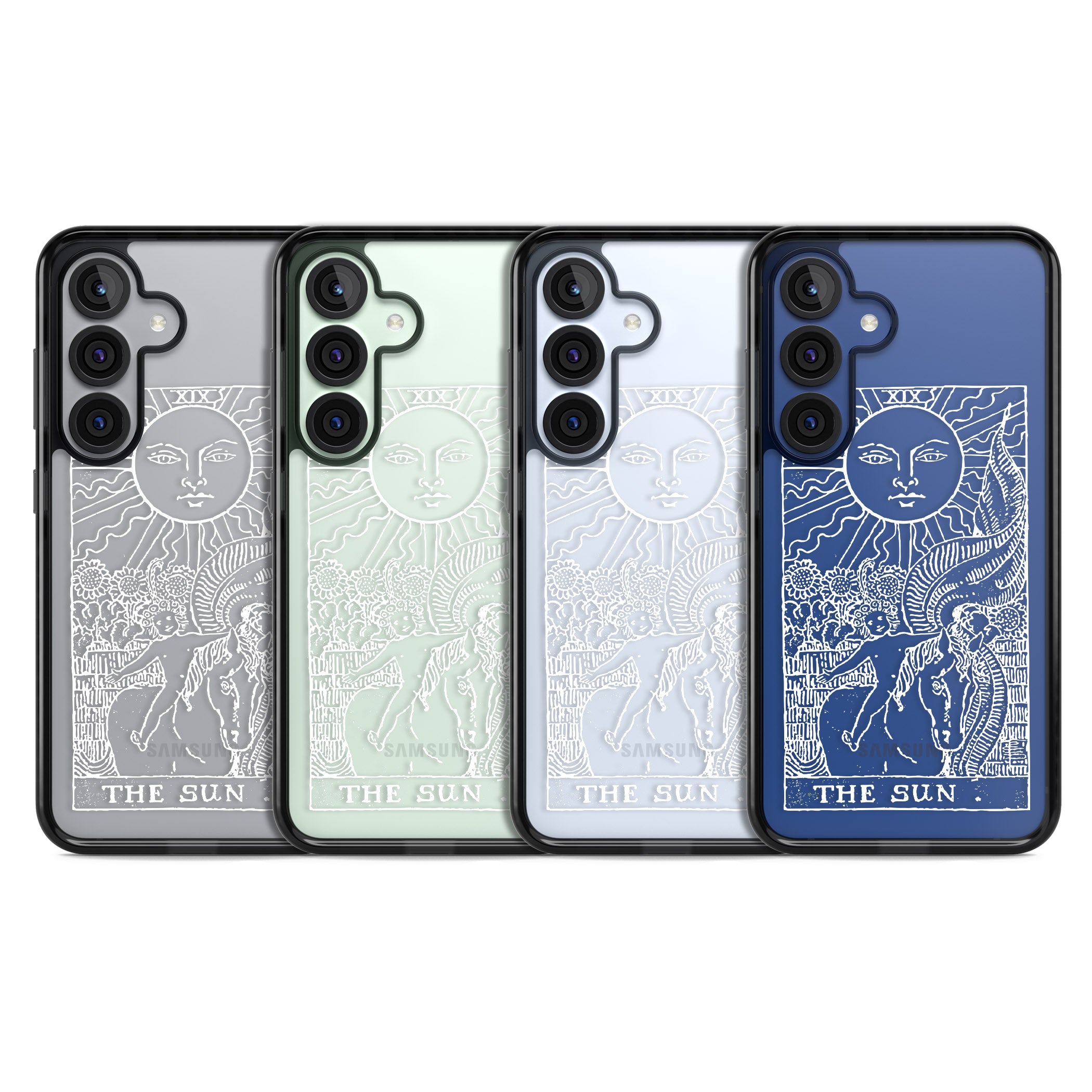 Personalised The Sun Tarot Card (White)