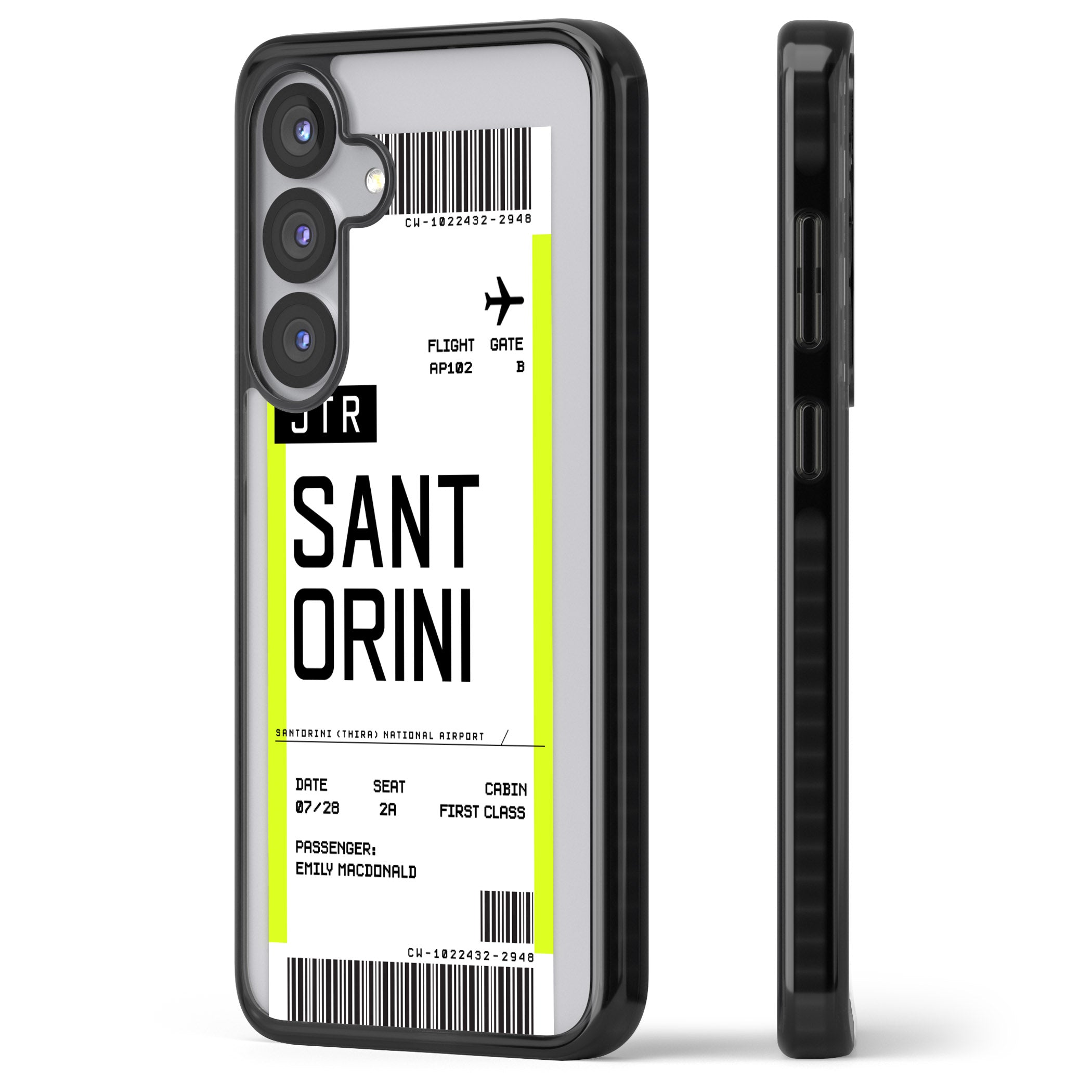Personalised Santorini Boarding Pass