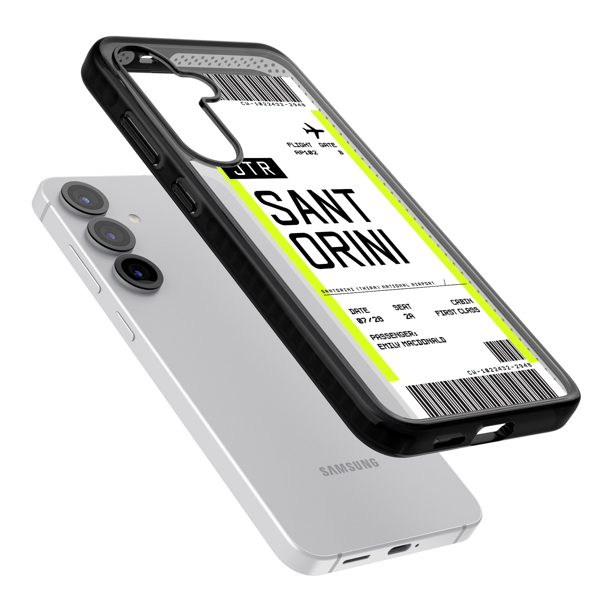 Personalised Santorini Boarding Pass