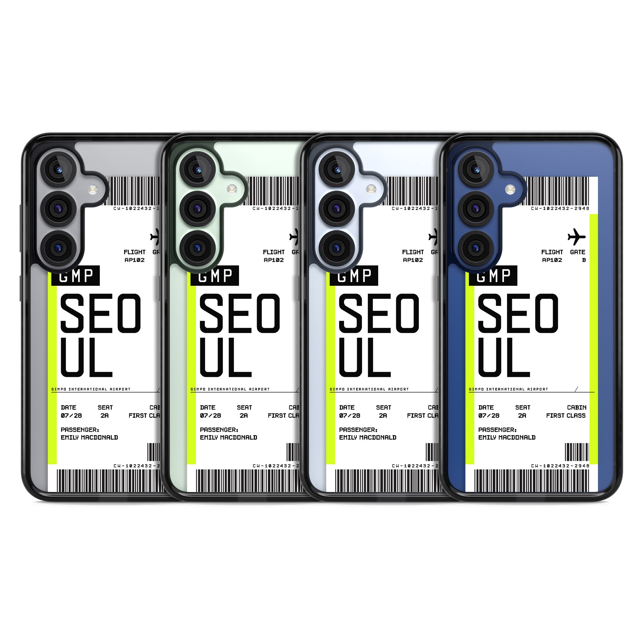 Personalised Seoul Boarding Pass