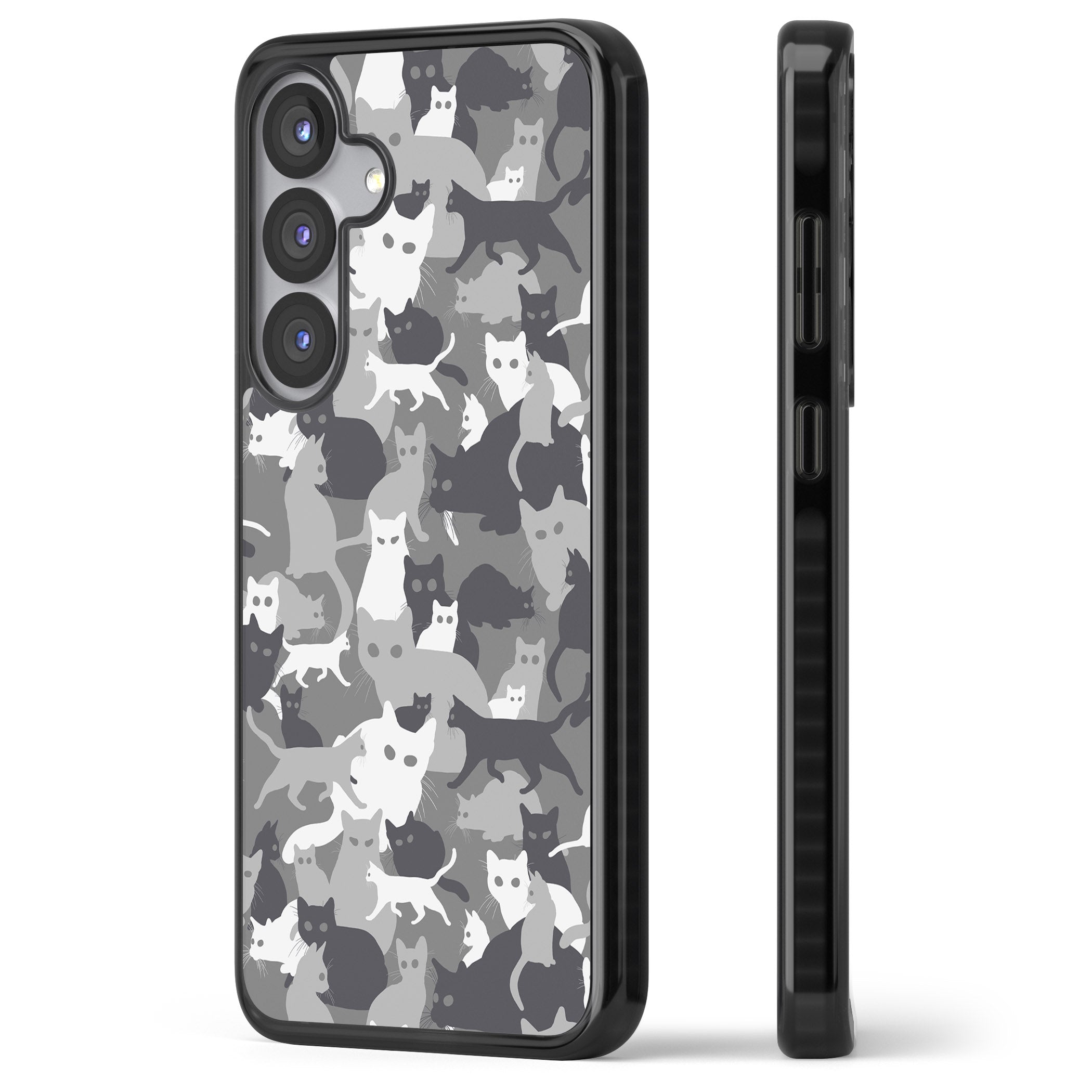 Dark Grey Cat Camouflage