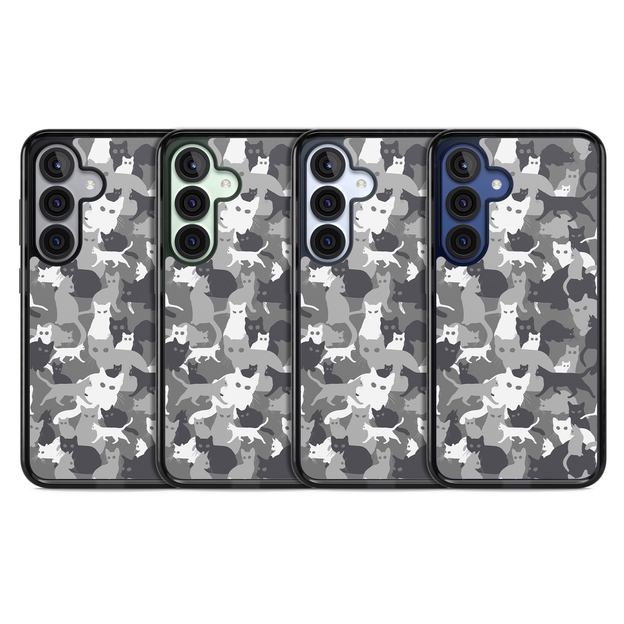 Dark Grey Cat Camouflage