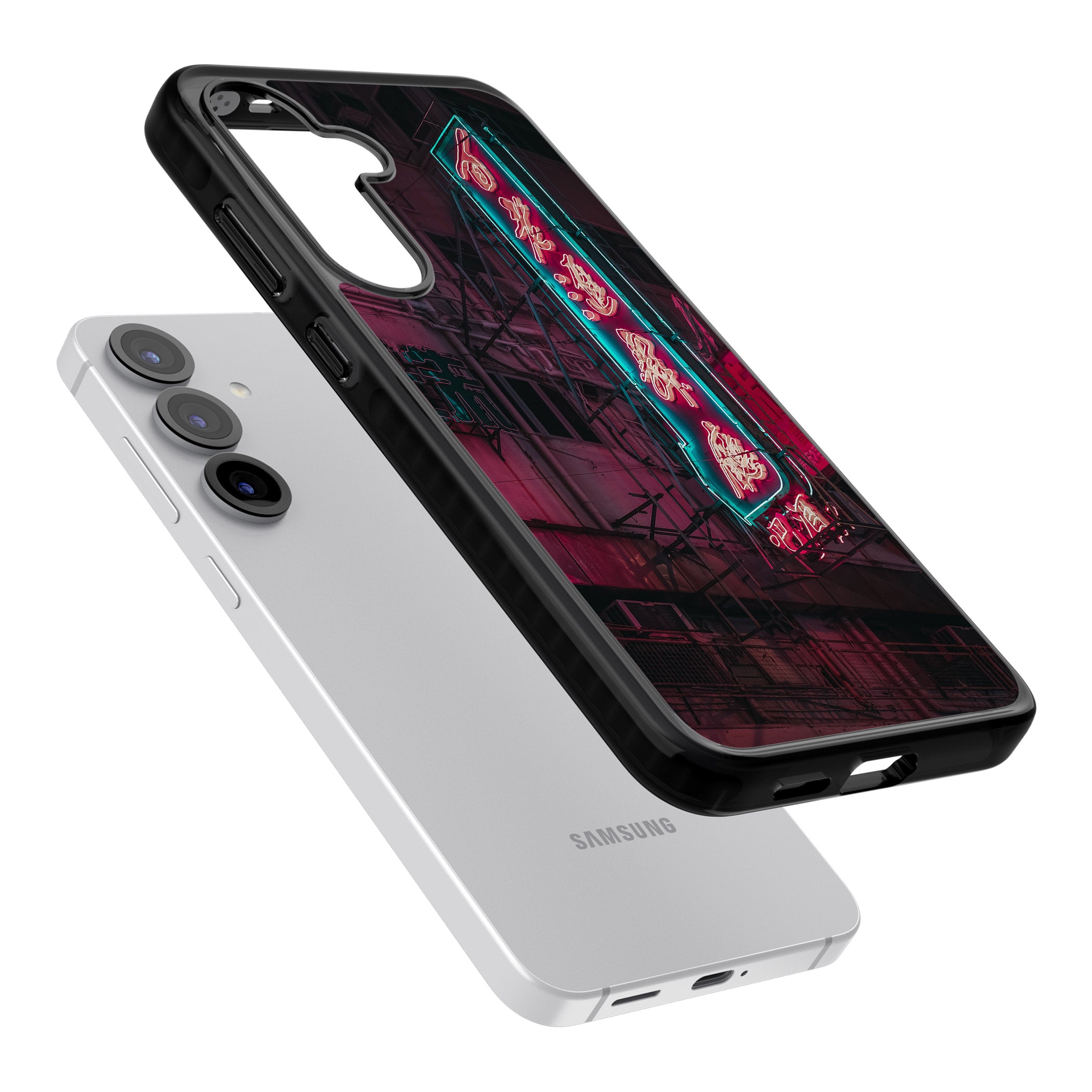 Neon Kanji Cityscape