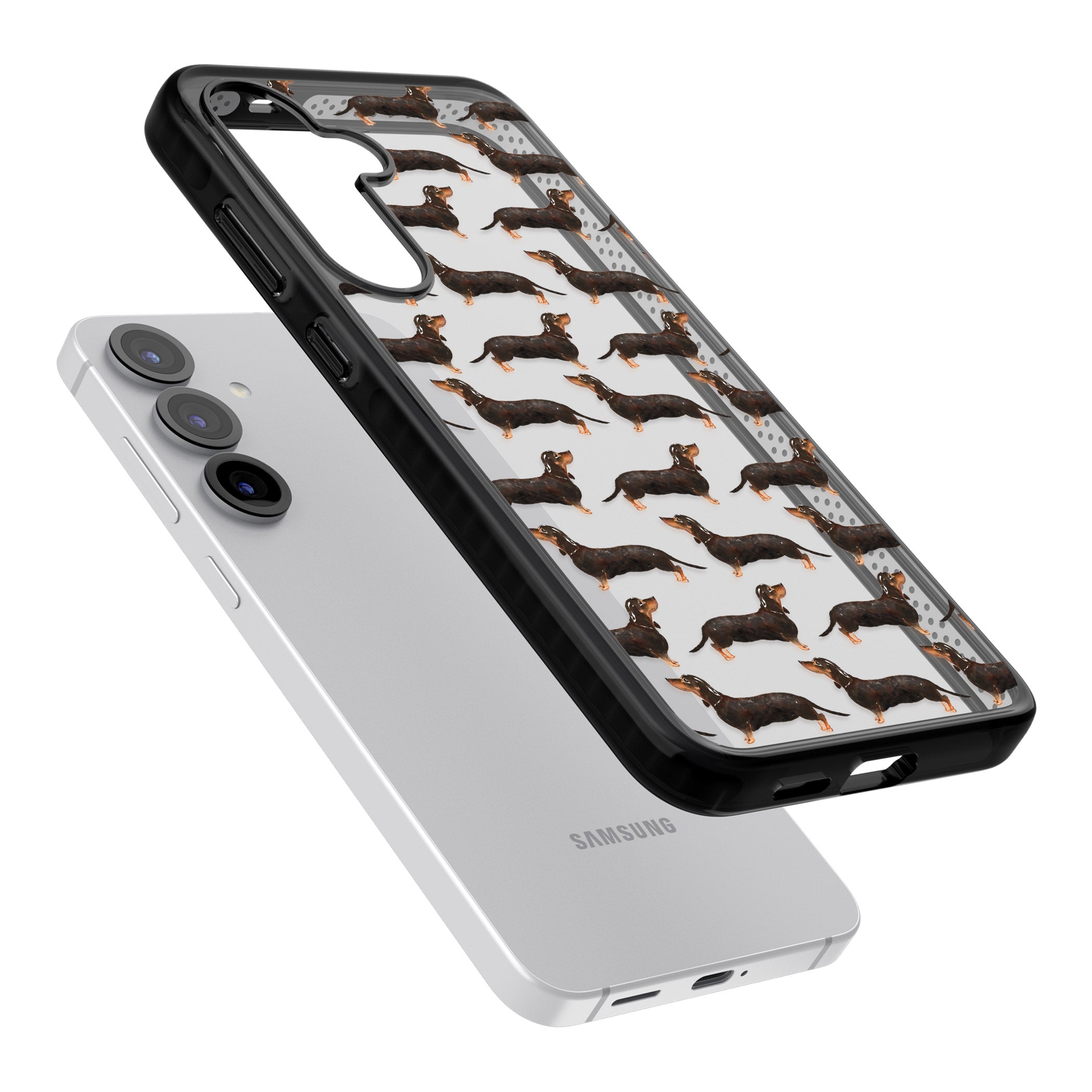 Dachshund Pattern Black Tan