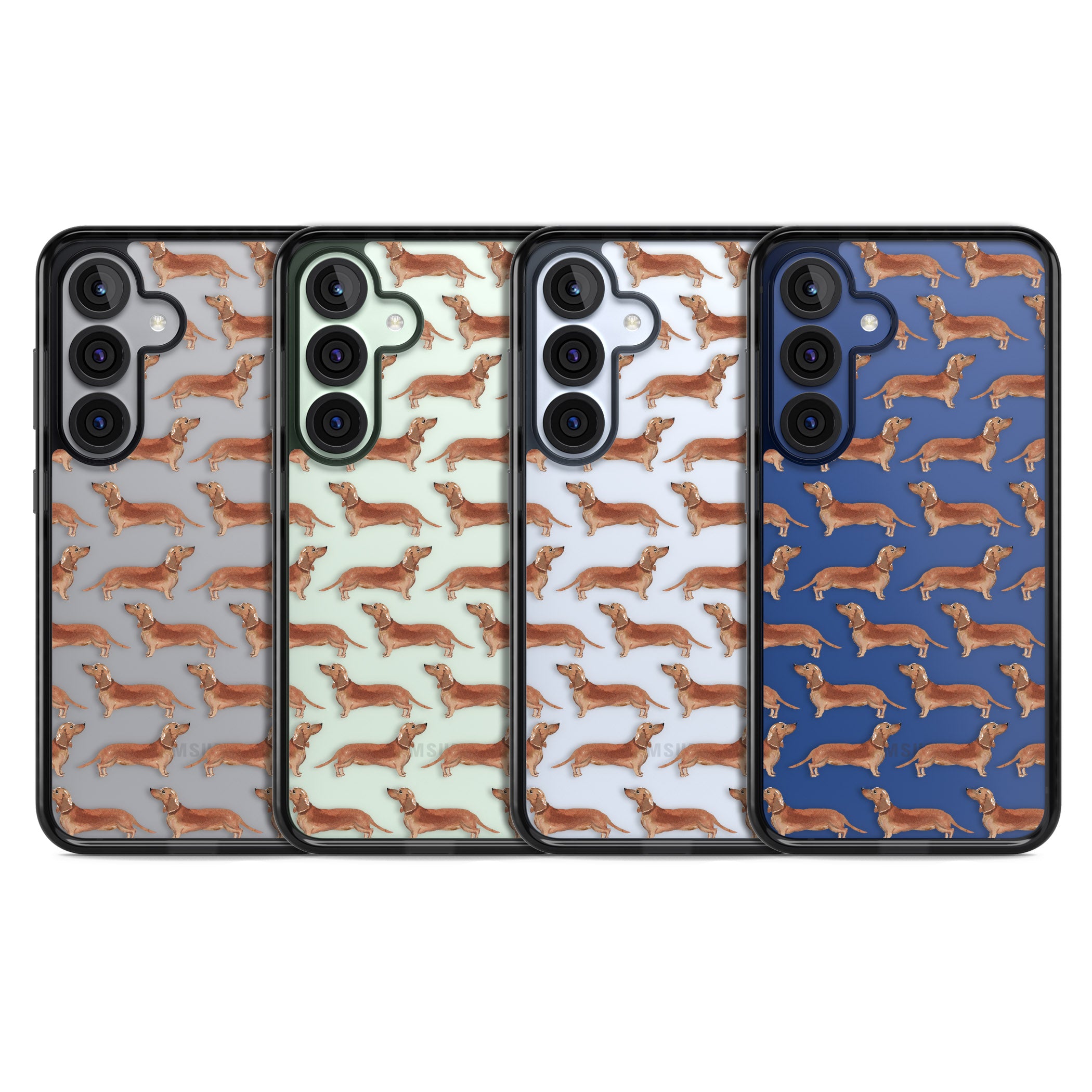 Dachshund Watercolor Dog Pattern