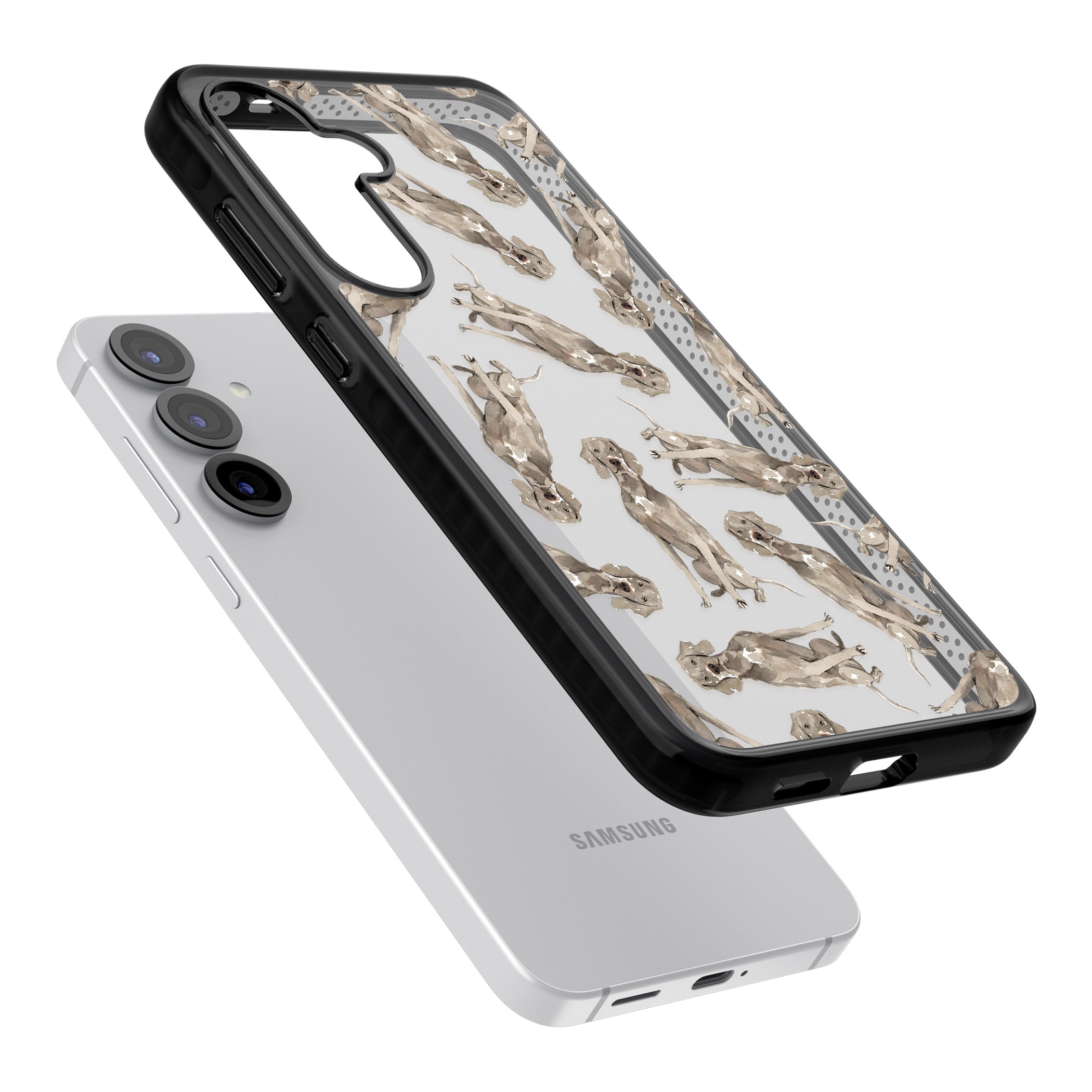 Weimaraner Watercolor Dog