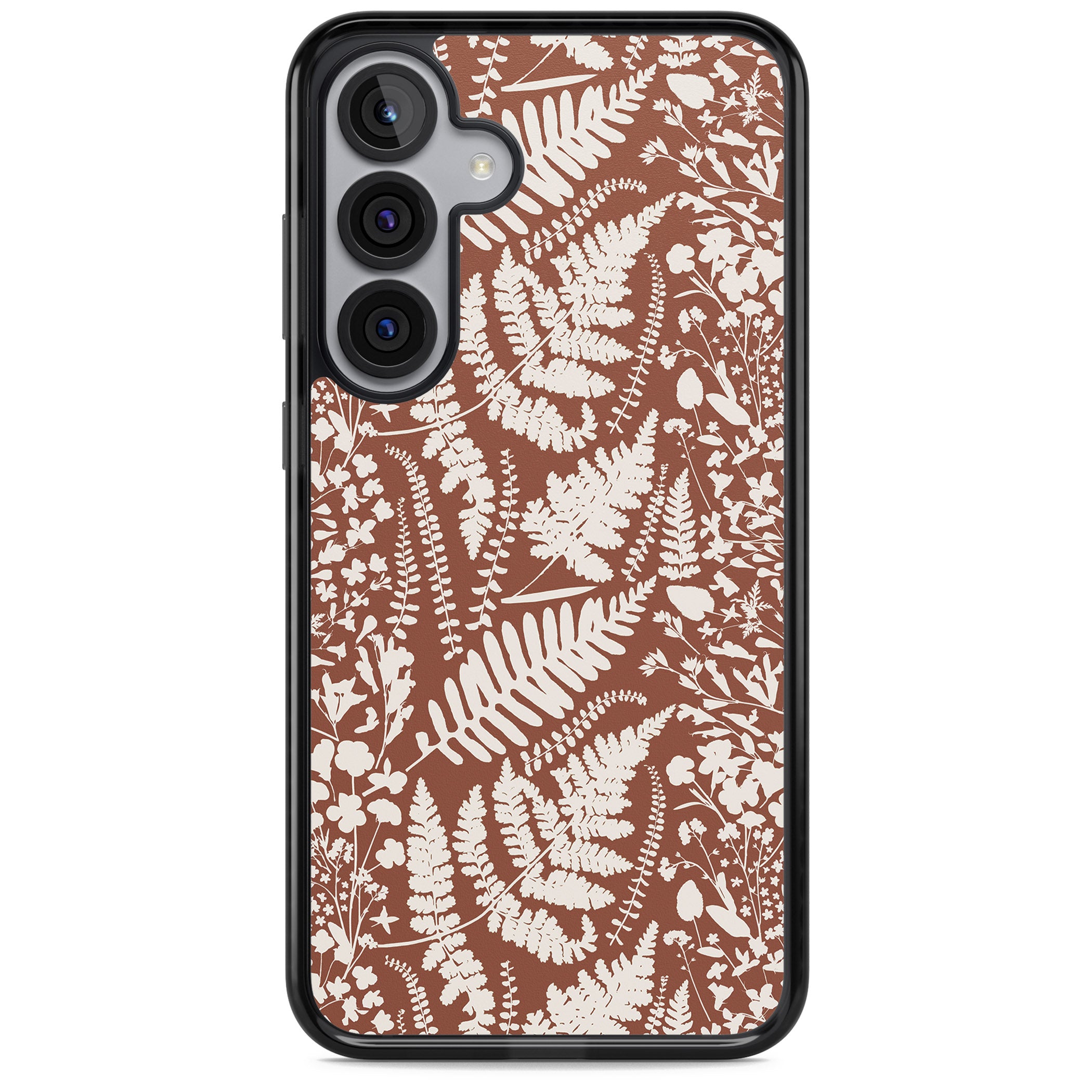 Wildflowers And Ferns On Terracotta