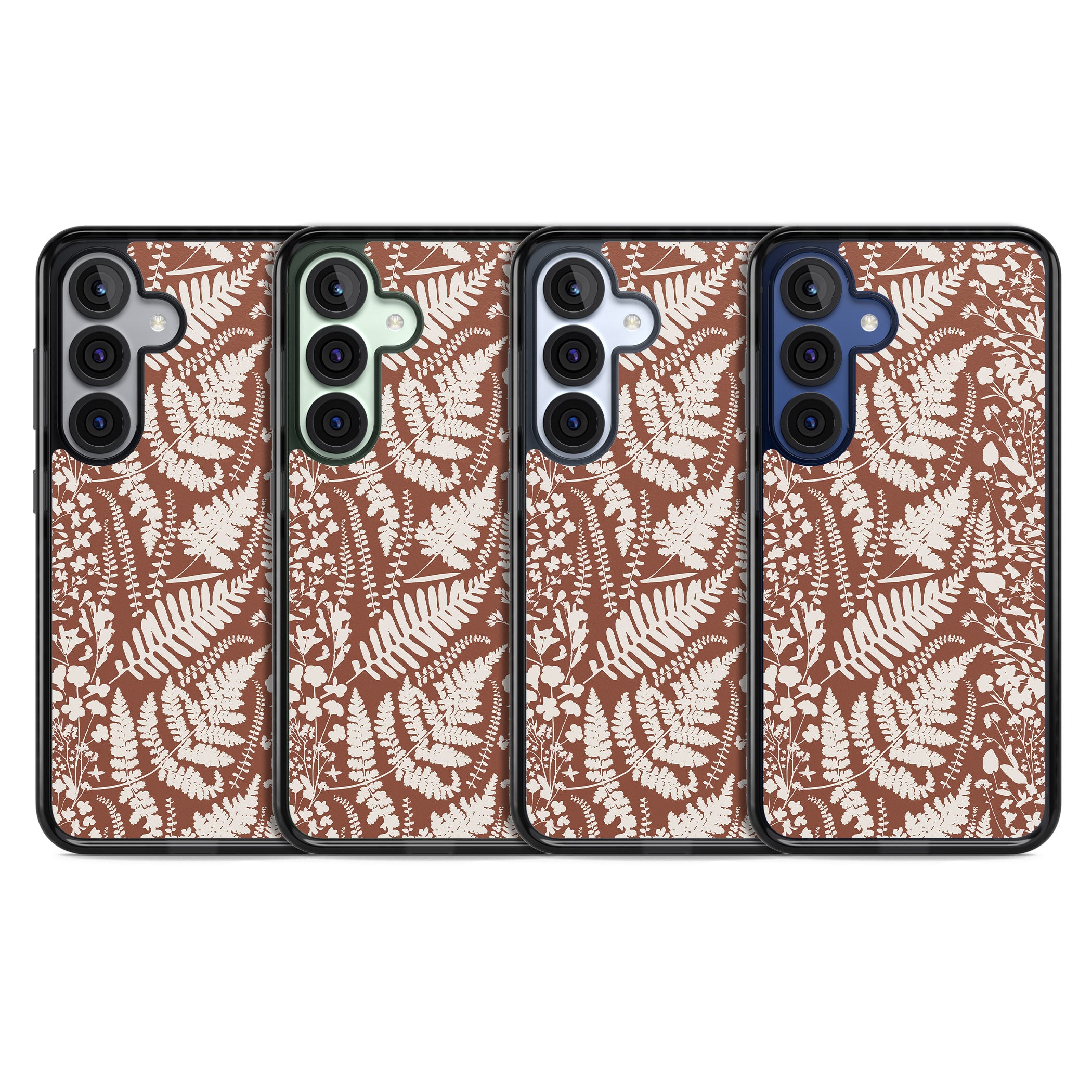 Wildflowers And Ferns On Terracotta