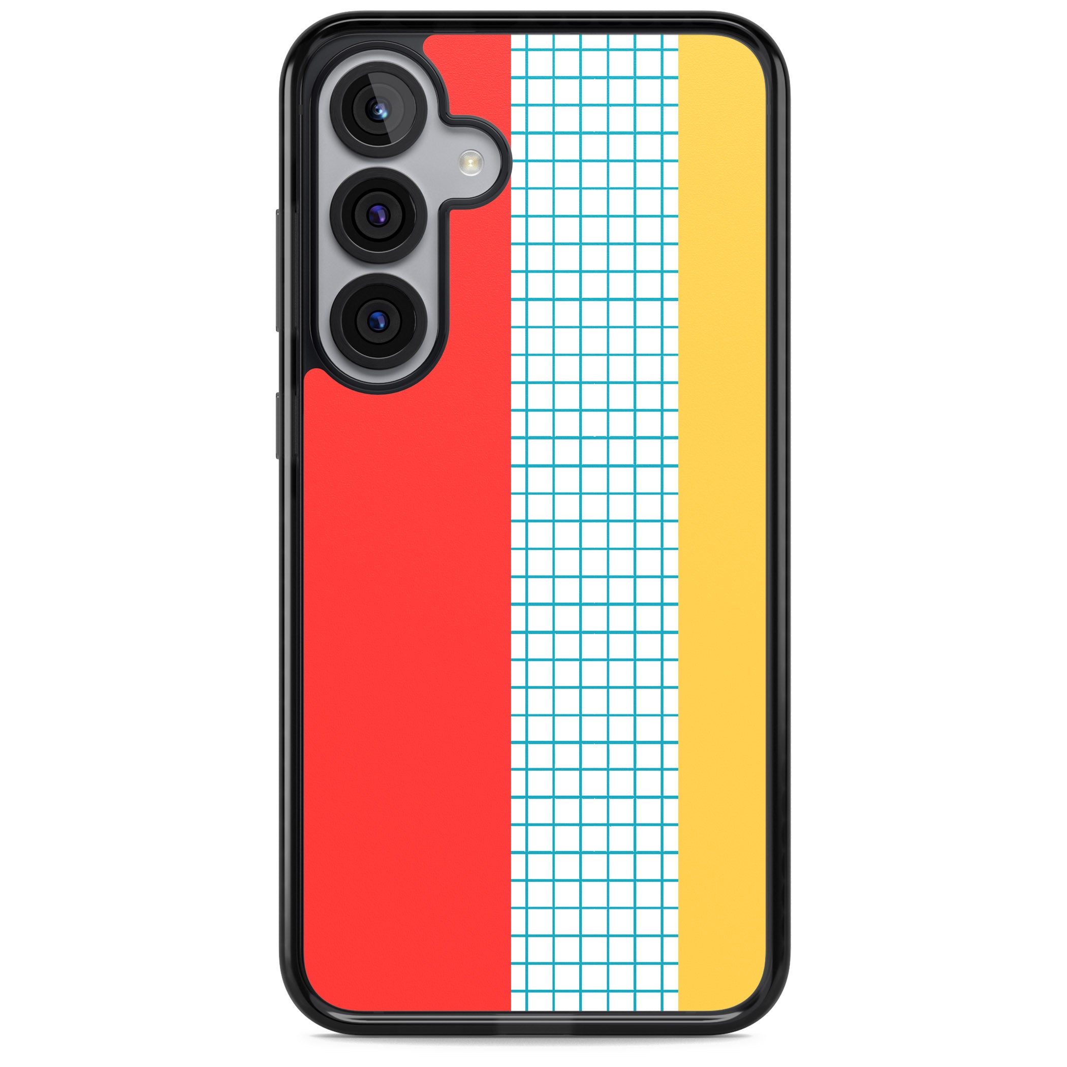 Abstract Grid Red, Blue, Yellow