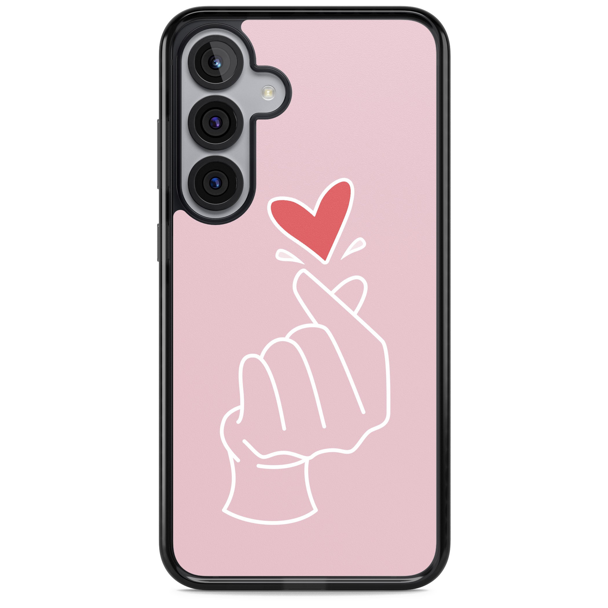 Pink Heart Hand